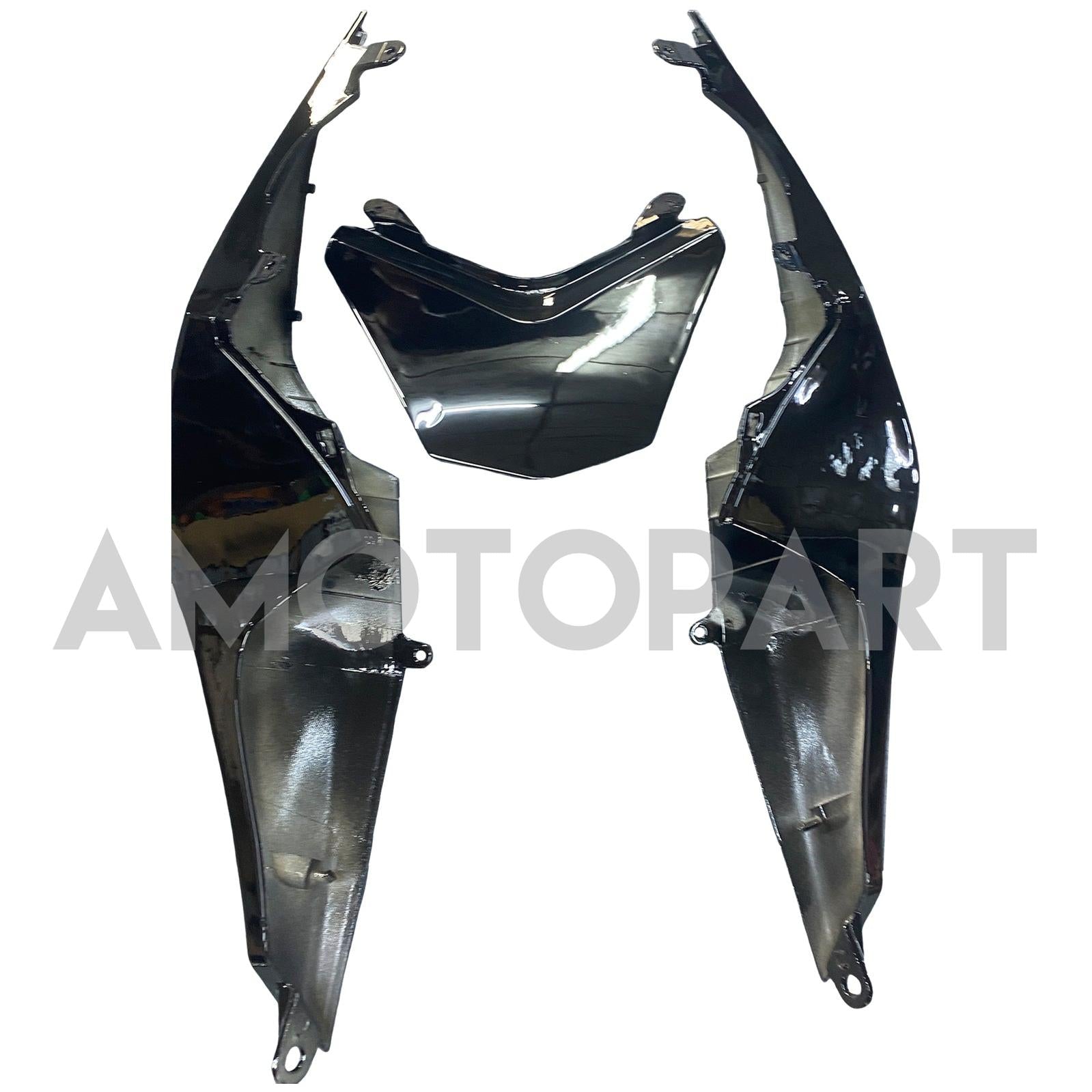 Amotopart Kawasaki ZX10R 2008-2010 Hochglänzende Schwarzverkleidung Kit