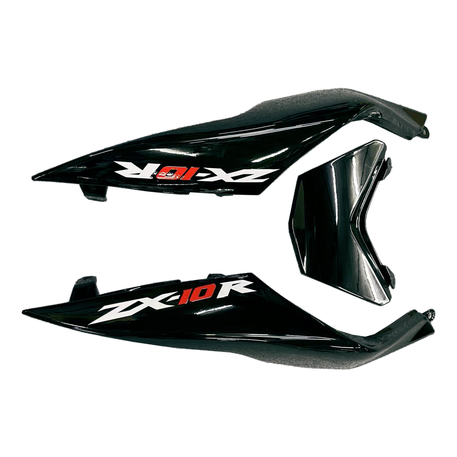 Amotopart Kawasaki ZX10R 2008-2010 Glossy Black Fairing Kit