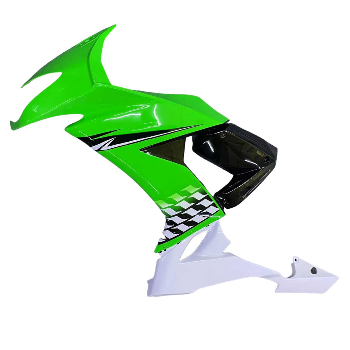Amotopart Kawasaki ZX10R 2008-2010 Green White Fairing Kit