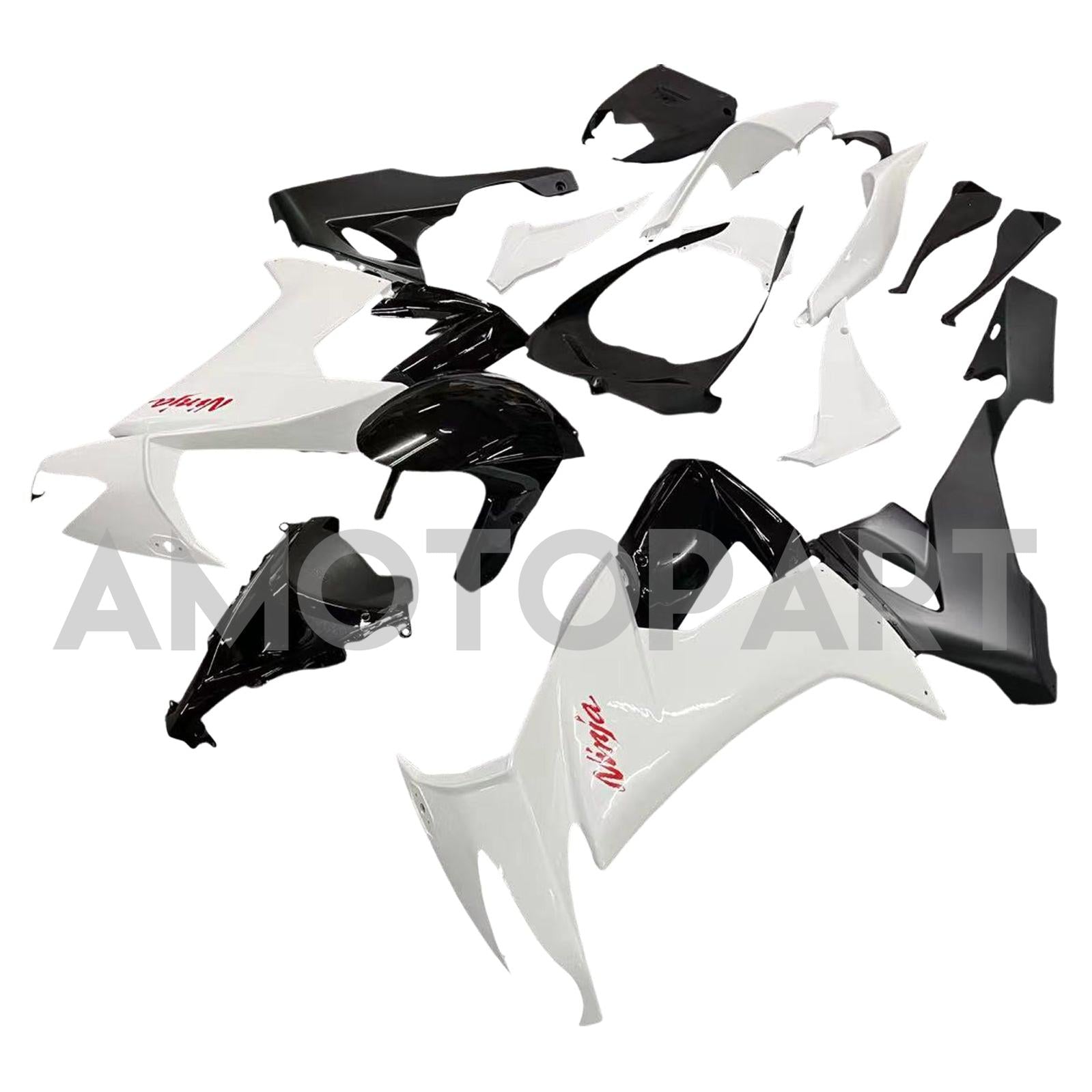 Amotopart Kawasaki ZX10R 2008-2010 White Fairing Kit