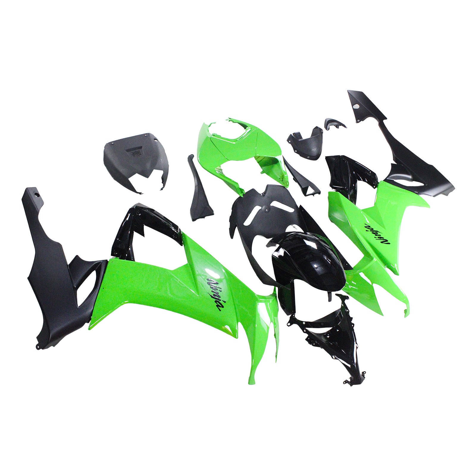 Amotopart Kawasaki ZX10R 2008-2010 Glossy Green Fairing Kit