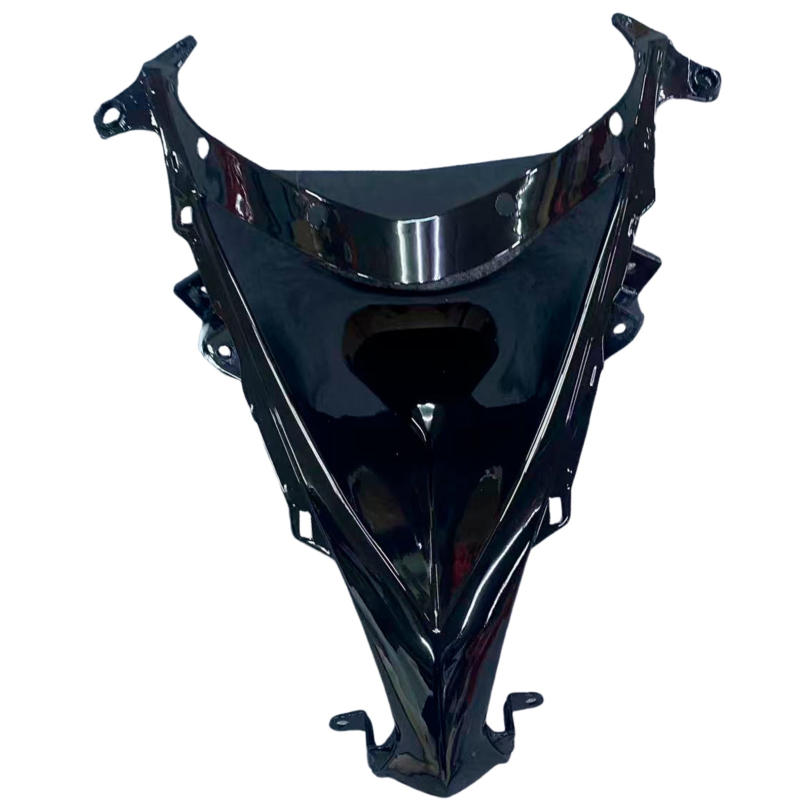 Amotopart Kawasaki ZX10R Rouge 2008-2010&Kit de carénage noir Style3