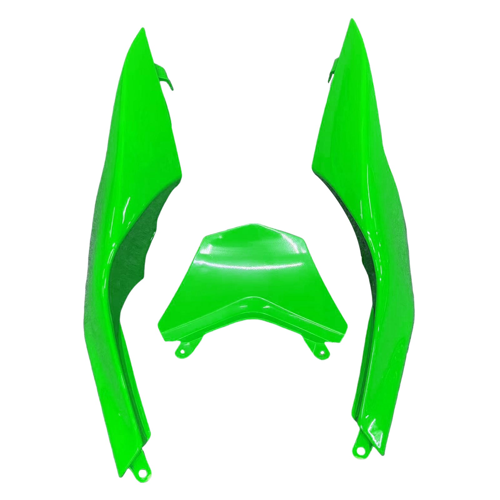 Amotopart 2008-2010 Kawasaki ZX10R Grün&Verkleidungssatz im Stil 5 mit schwarzem Logo