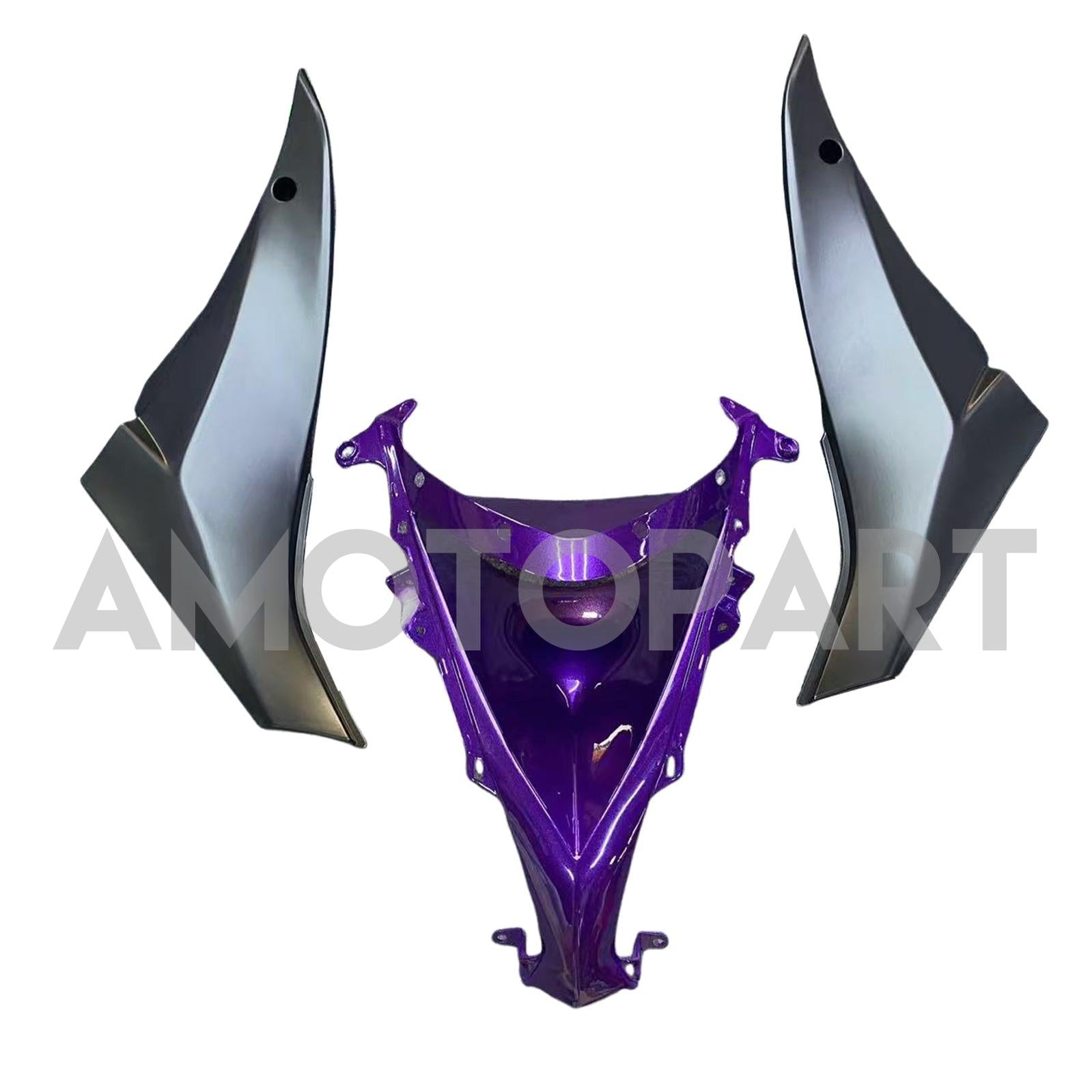 Amotopart 2008-2010 Kawasaki ZX10R Purple&Black Fairing Kit