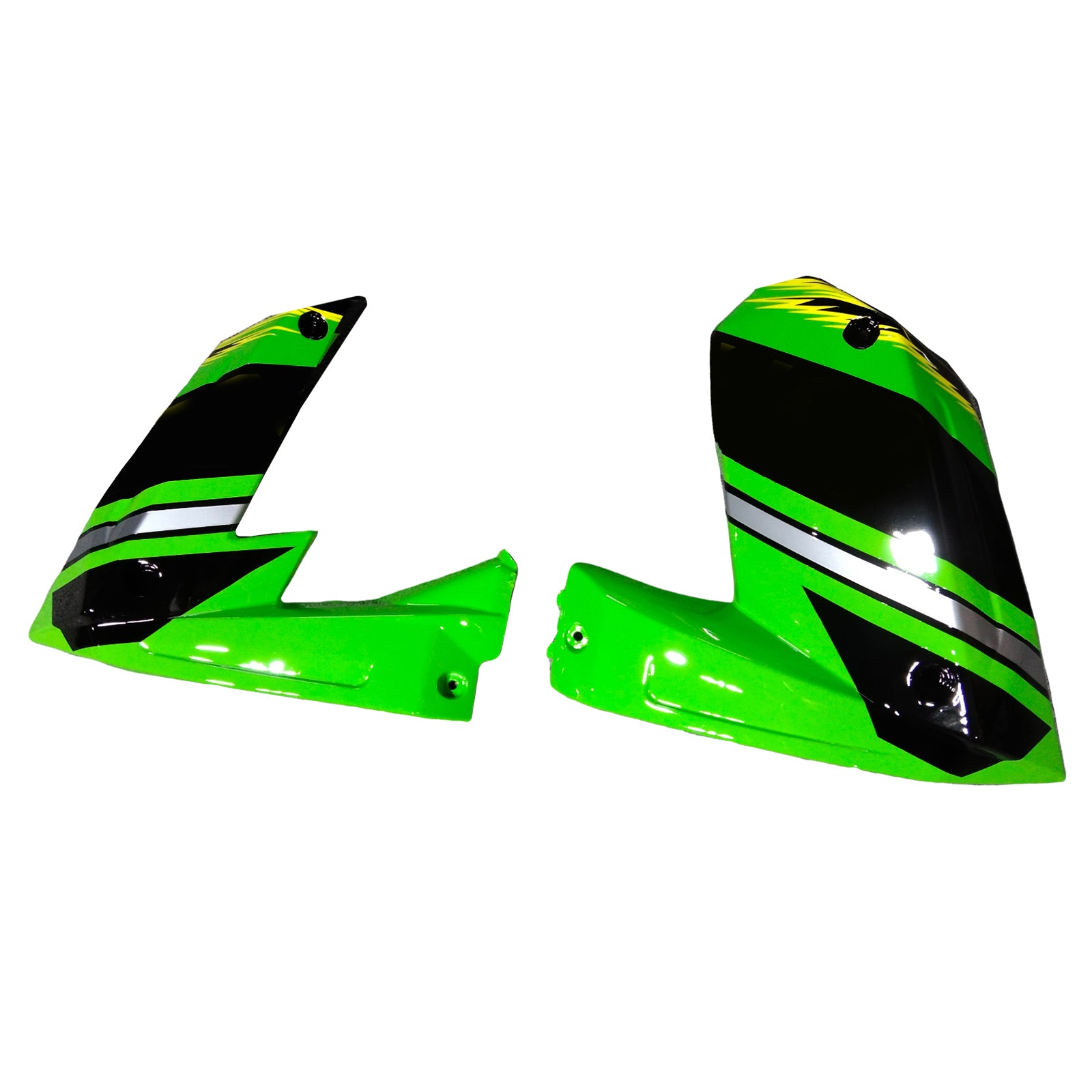 Amotopart 2008-2010 Kawasaki ZX10R Green&Black Style6 Fairing Kit