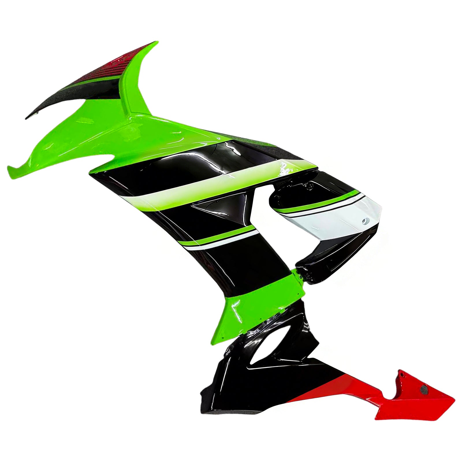 Amotopart 2008-2010 Kawasaki ZX10R Green & Red Style3 Failing Kit