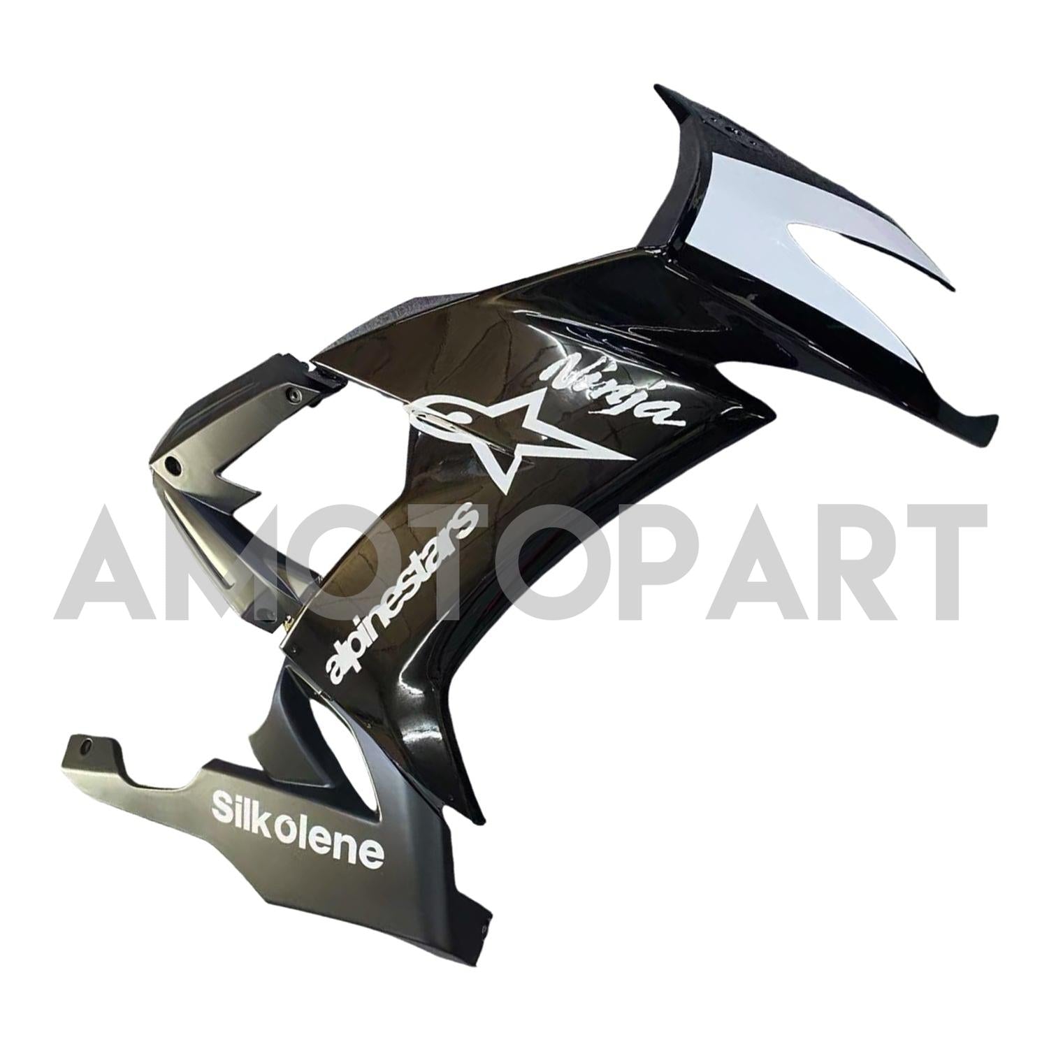 Kit carena Amotopart 2008-2010 Kawasaki ZX10R bianco e nero