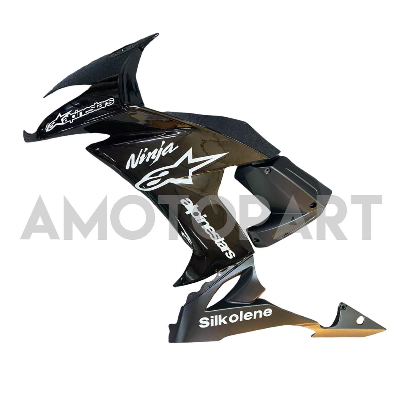 Kit carena Amotopart 2008-2010 Kawasaki ZX10R bianco e nero
