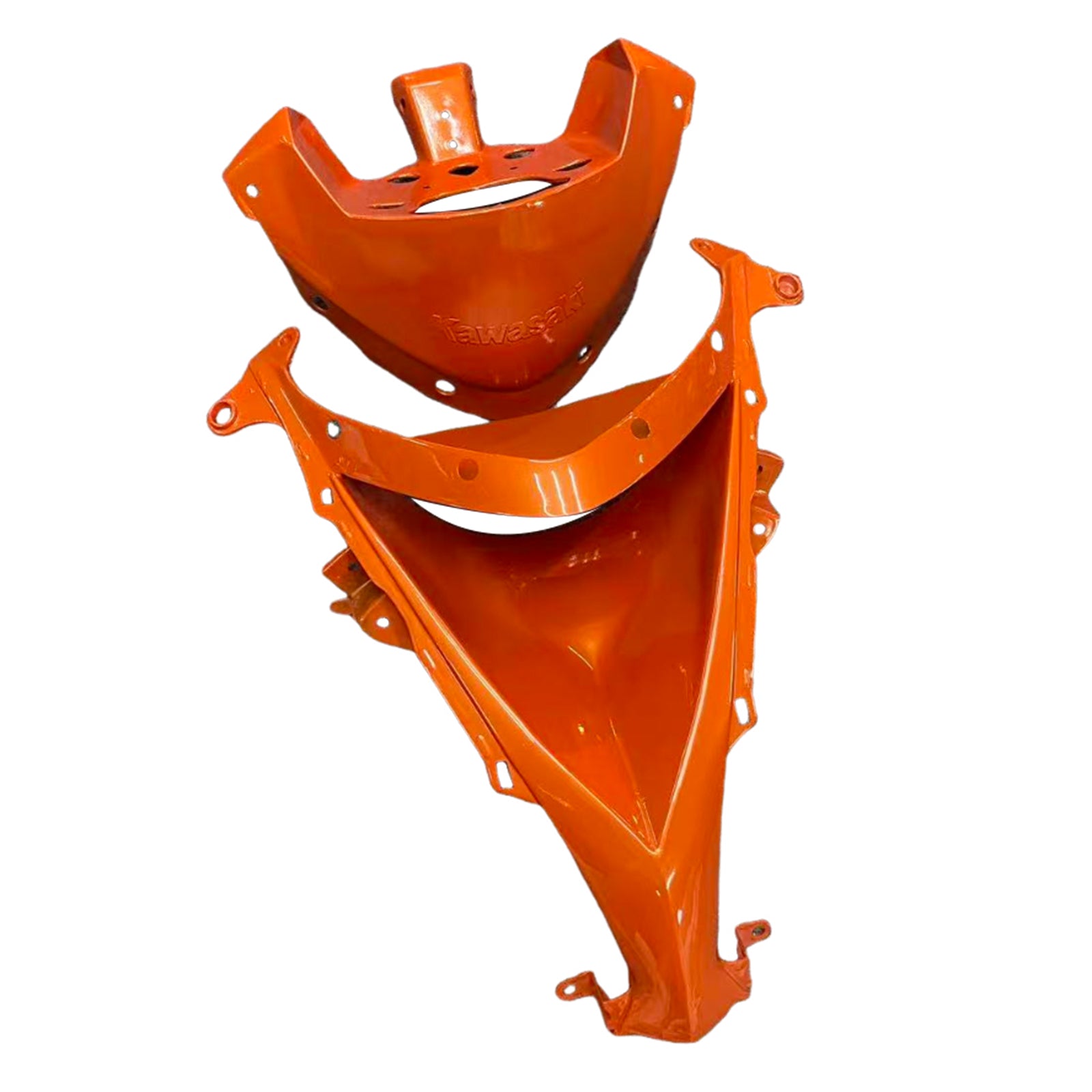 Amotopart 2008-2010 Kawasaki ZX10R Orange Black Fairing Zestaw