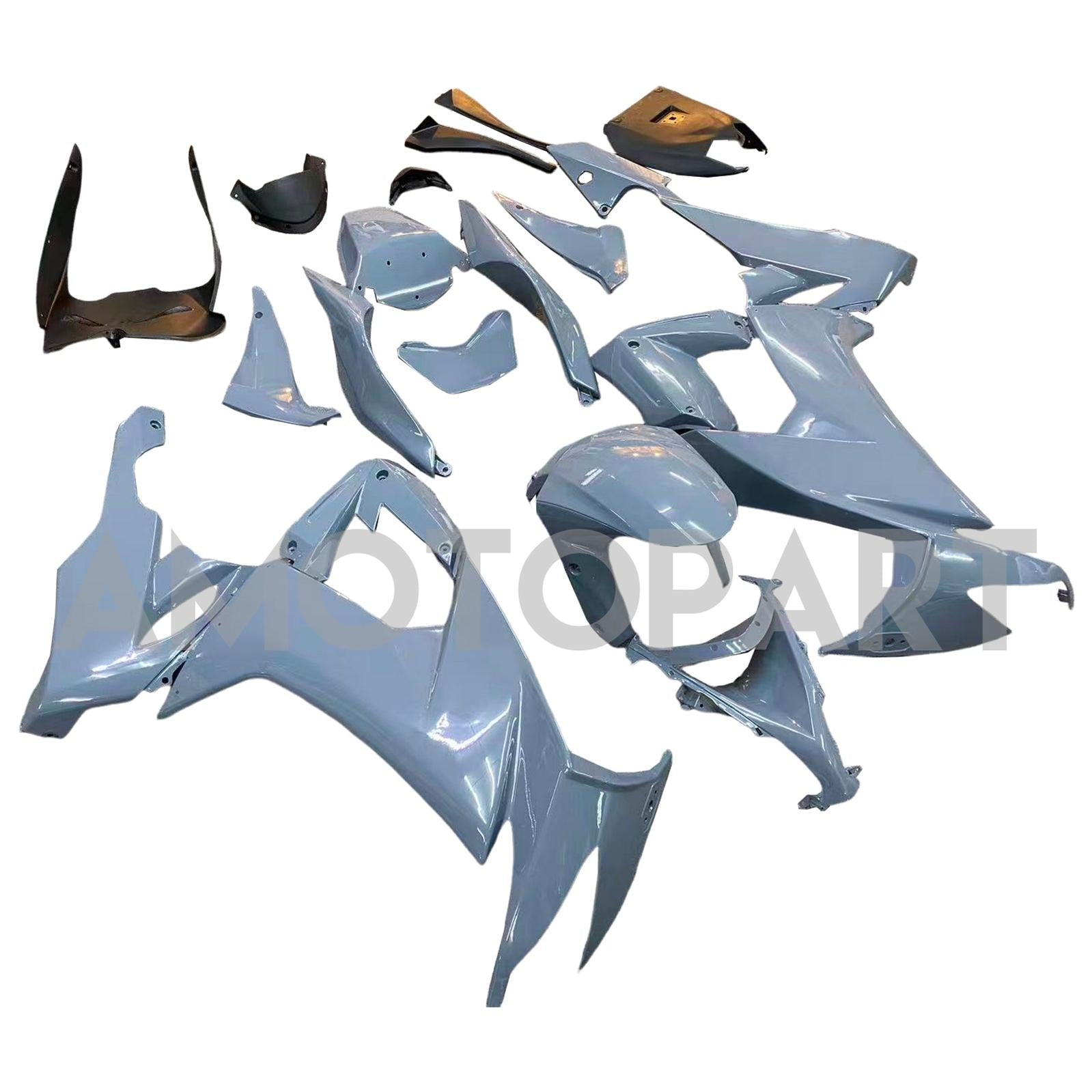Amotopart 2008-2010 Kawasaki ZX10R Gray Fairing Kit
