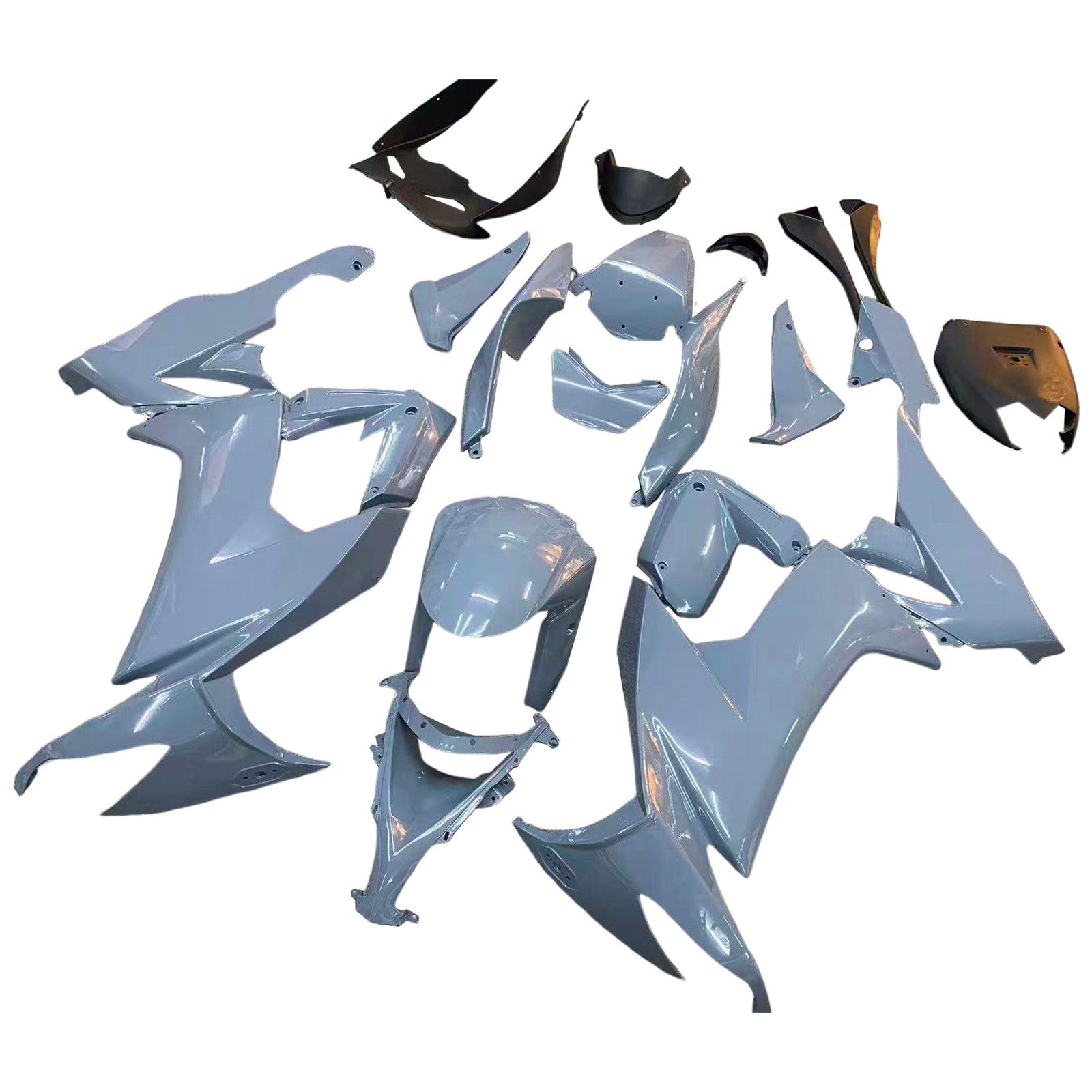 Amotopart 2008-2010 Kawasaki ZX10R Gray Fairing Kit