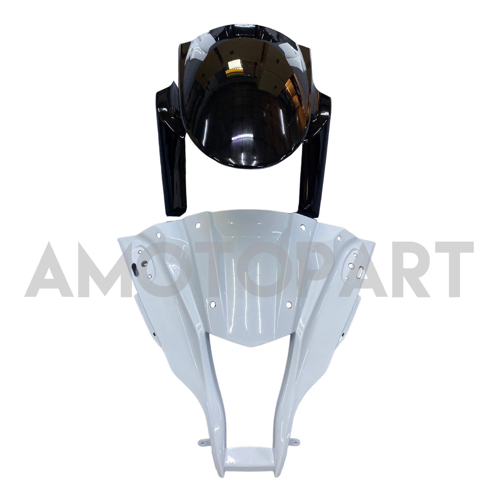 Kit carena Amotopart 2011-2015 Kawasaki ZX10R bianco e nero