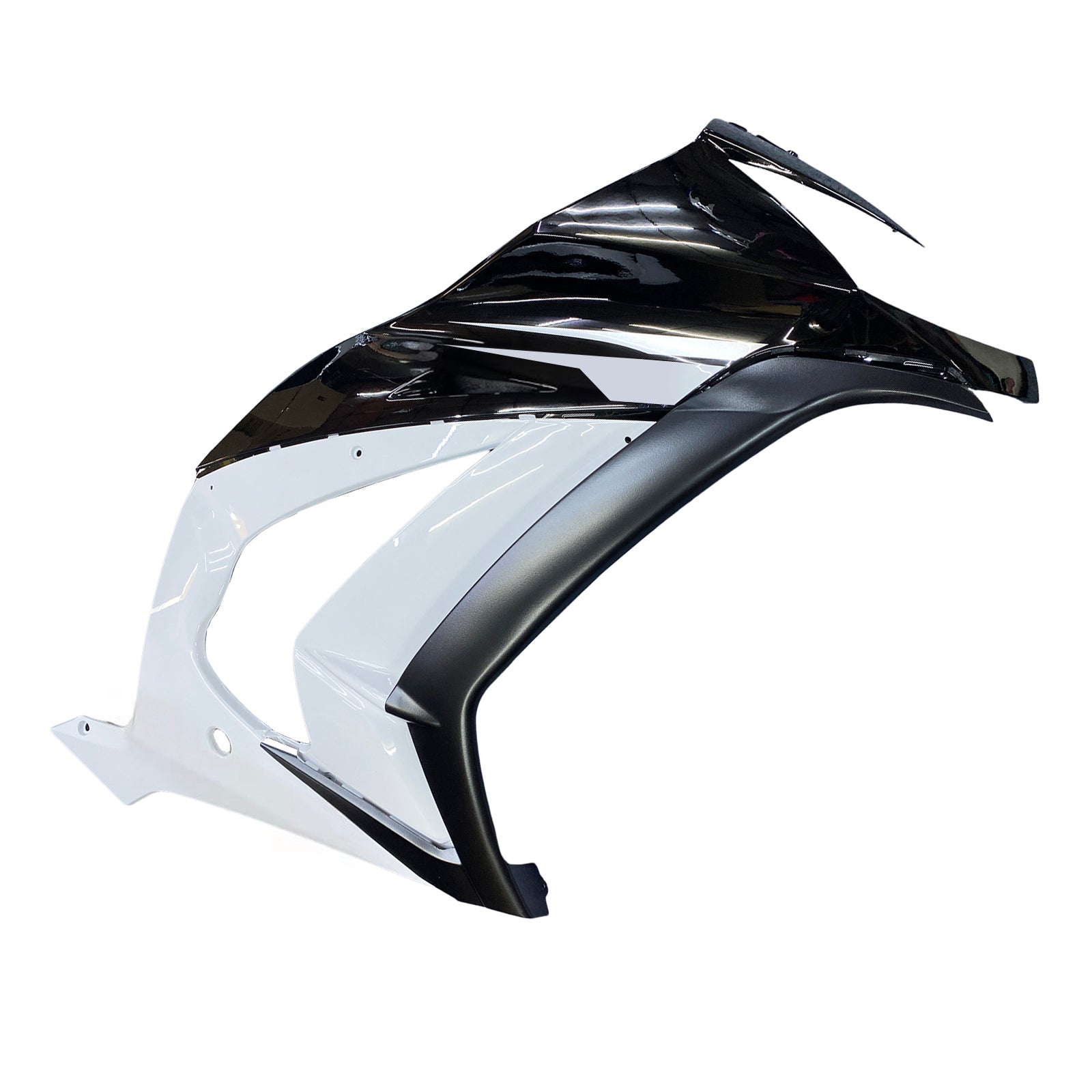 Amotopart 2011-2015 Kawasaki ZX10R Fairing White&Black Kit