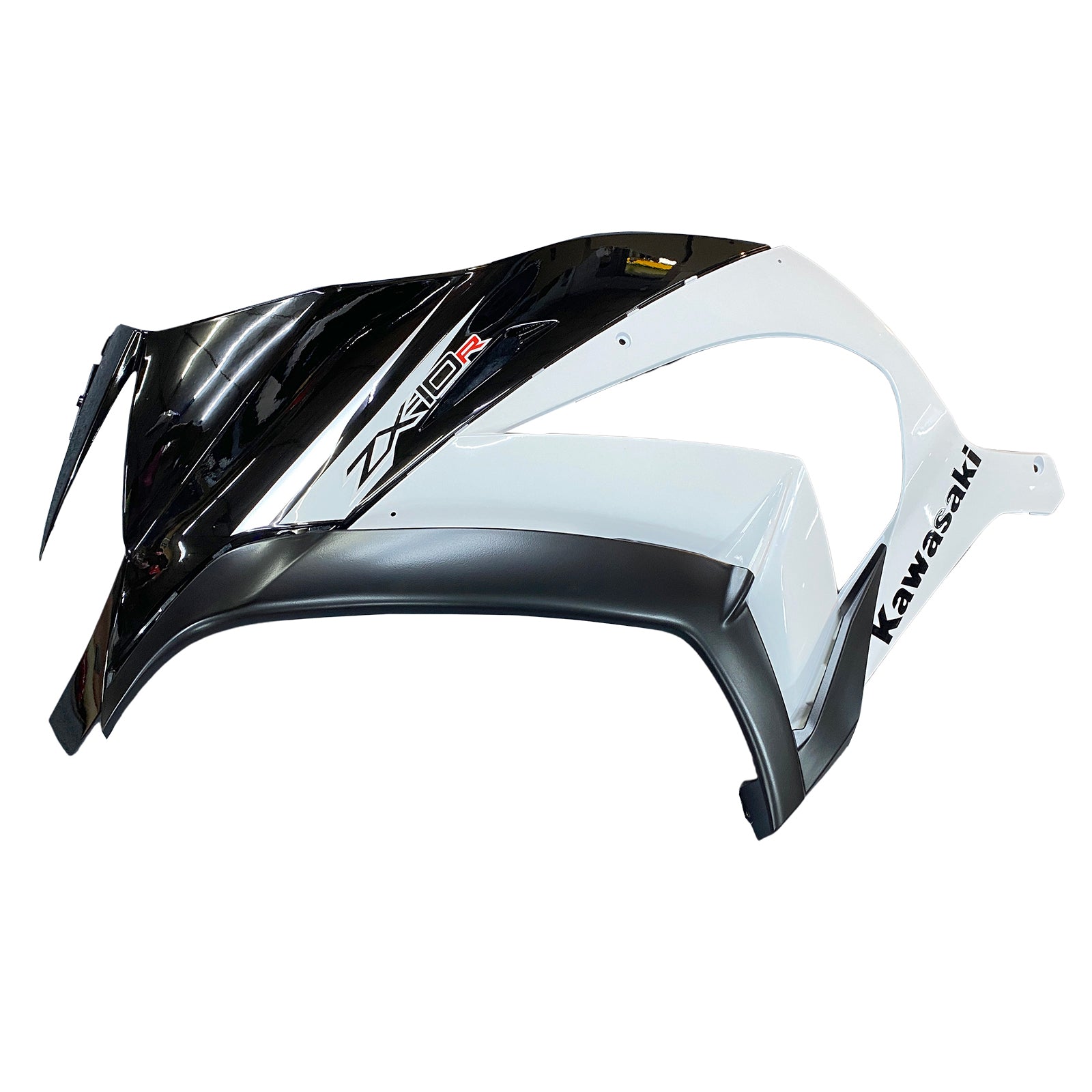 Amotopart 2011-2015 Kawasaki ZX10R Fairing White&Black Kit