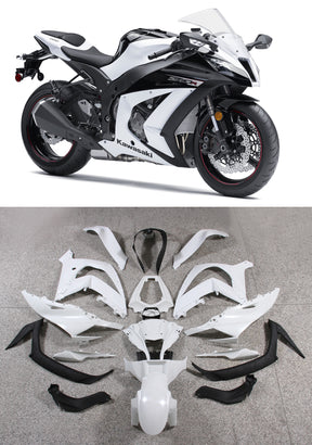 Kit carena Amotopart 2011-2015 Kawasaki ZX10R bianco e rosso