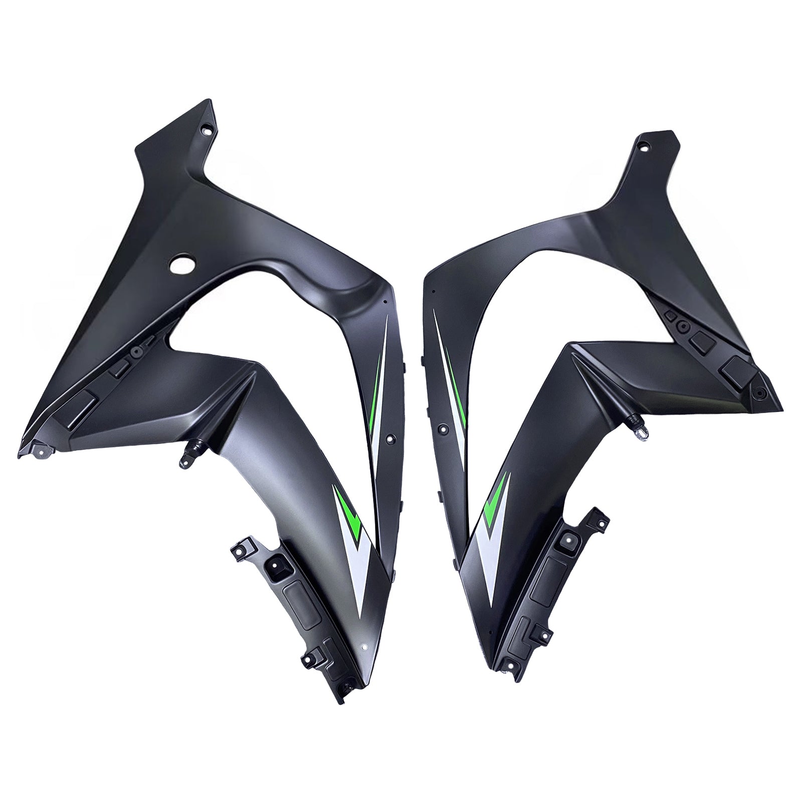 Amotopart 2011-2015 Kawasaki ZX10R Green Black Fairing Kit