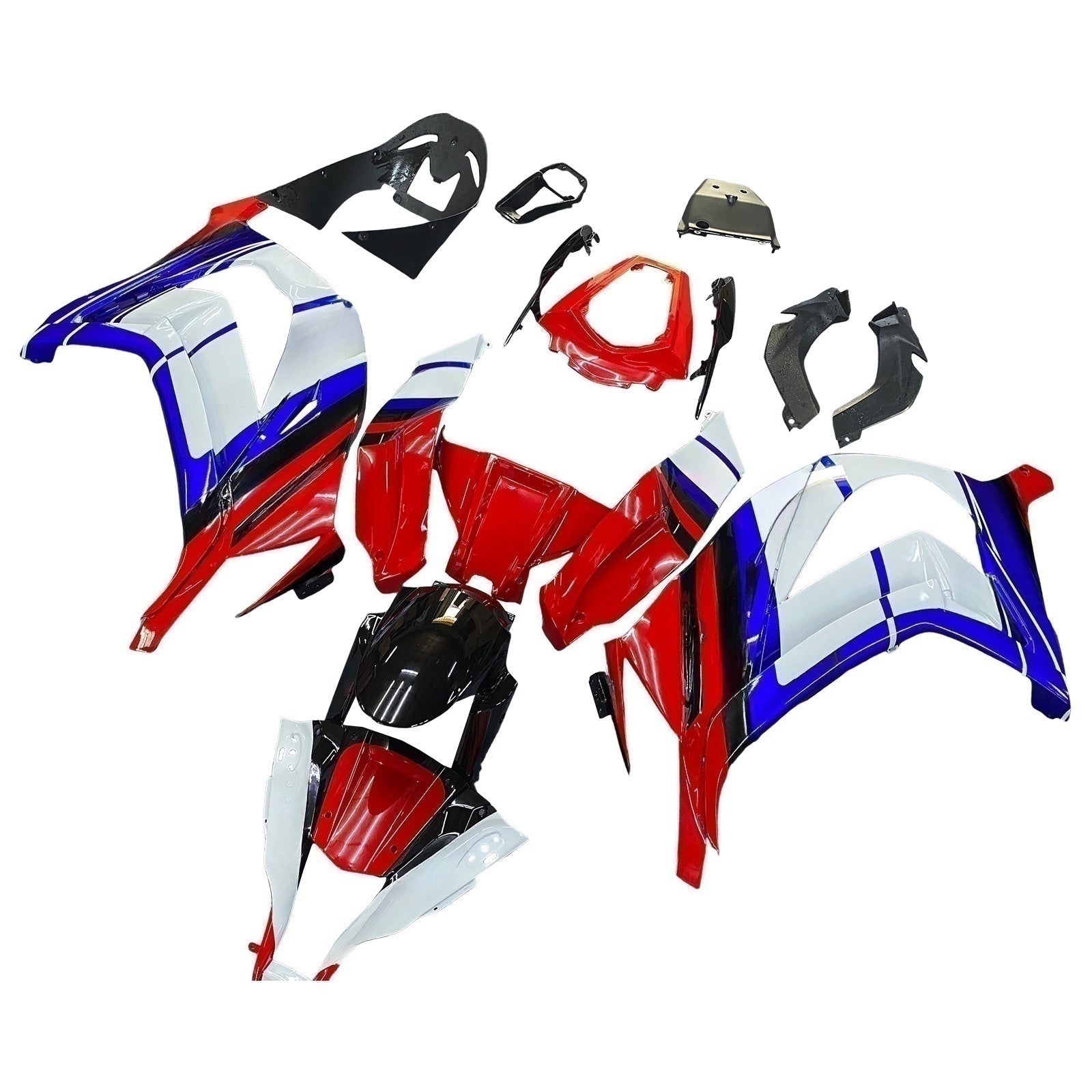 Kapotáž Amotopart Kawasaki ZX10R 2011-2015 modrá&Red Kit