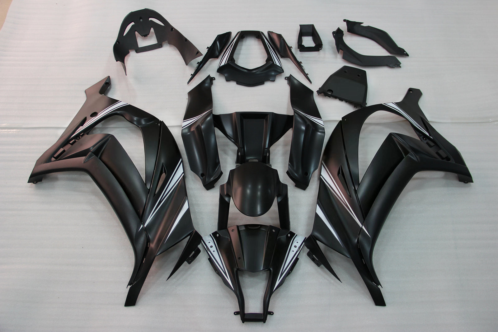 Amotopart 2011-2015 Kawasaki ZX10R Fairing Black Kit