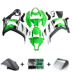 Amotopart Kawasaki ZX10R 2011-2015 Green Black Fairing Kit