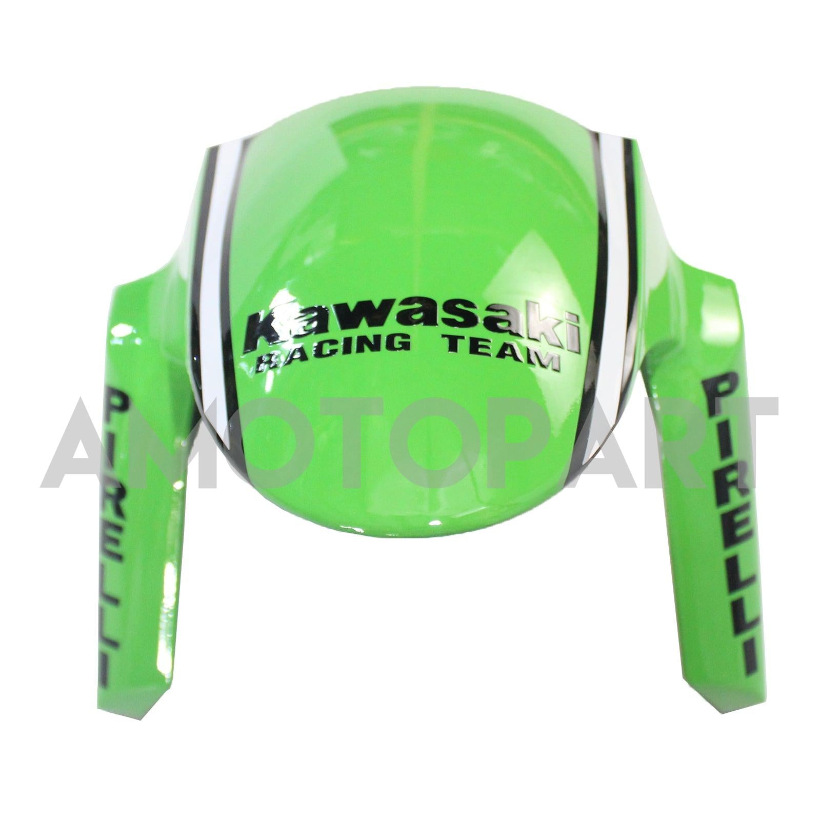 Amotopart Kawasaki ZX10R 2011-2015 Grüne Schwarzweißkit Kit