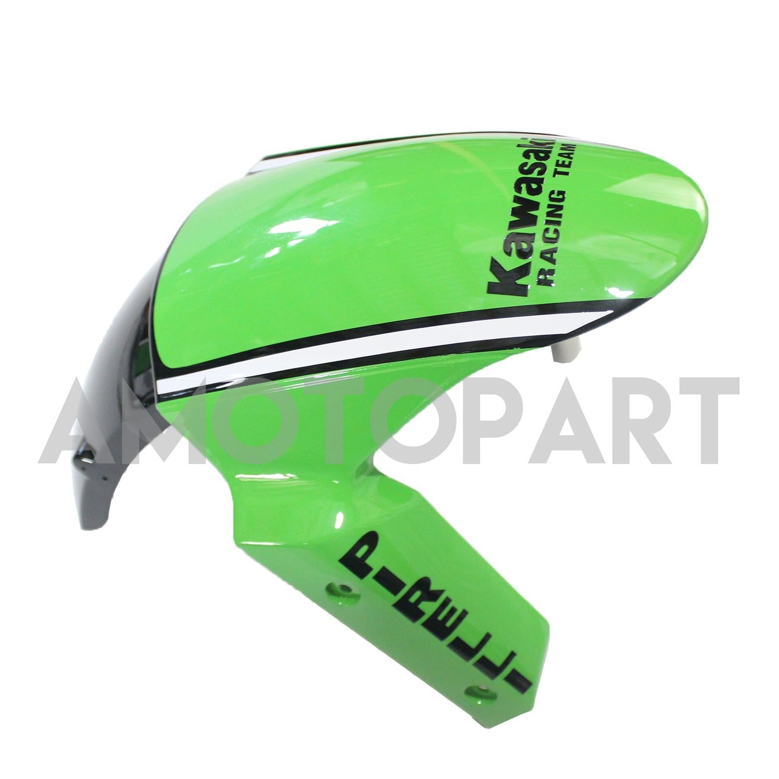 Amotopart Kawasaki ZX10R 2011-2015 Grüne Schwarzweißkit Kit
