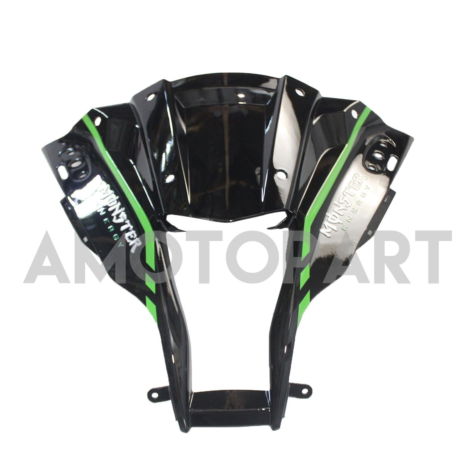 Amotopart Kawasaki ZX10R 2011-2015 Grüne Schwarzweißkit Kit
