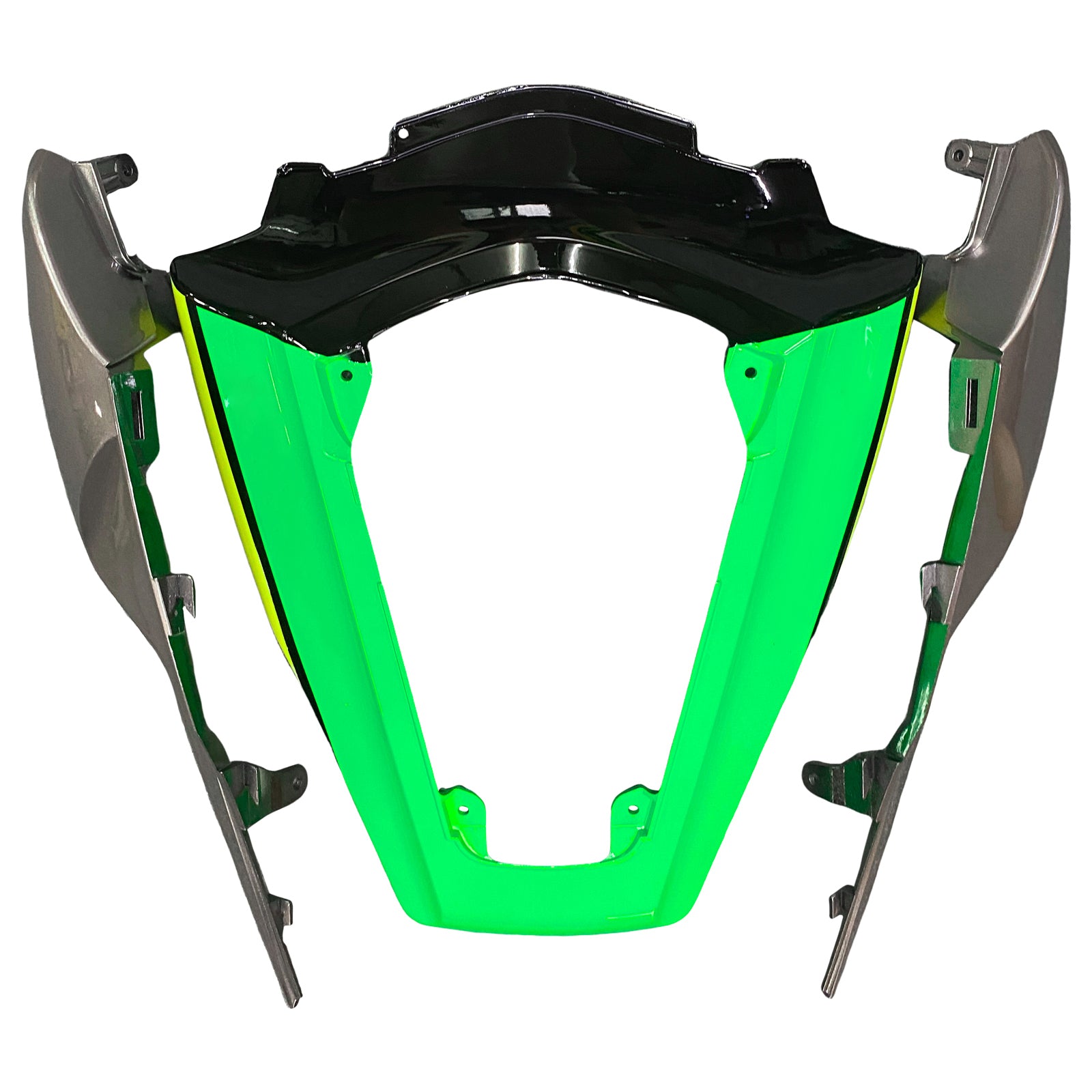 Amotopart Kawasaki ZX10R 2011-2015 Black Green White Fairing Kit