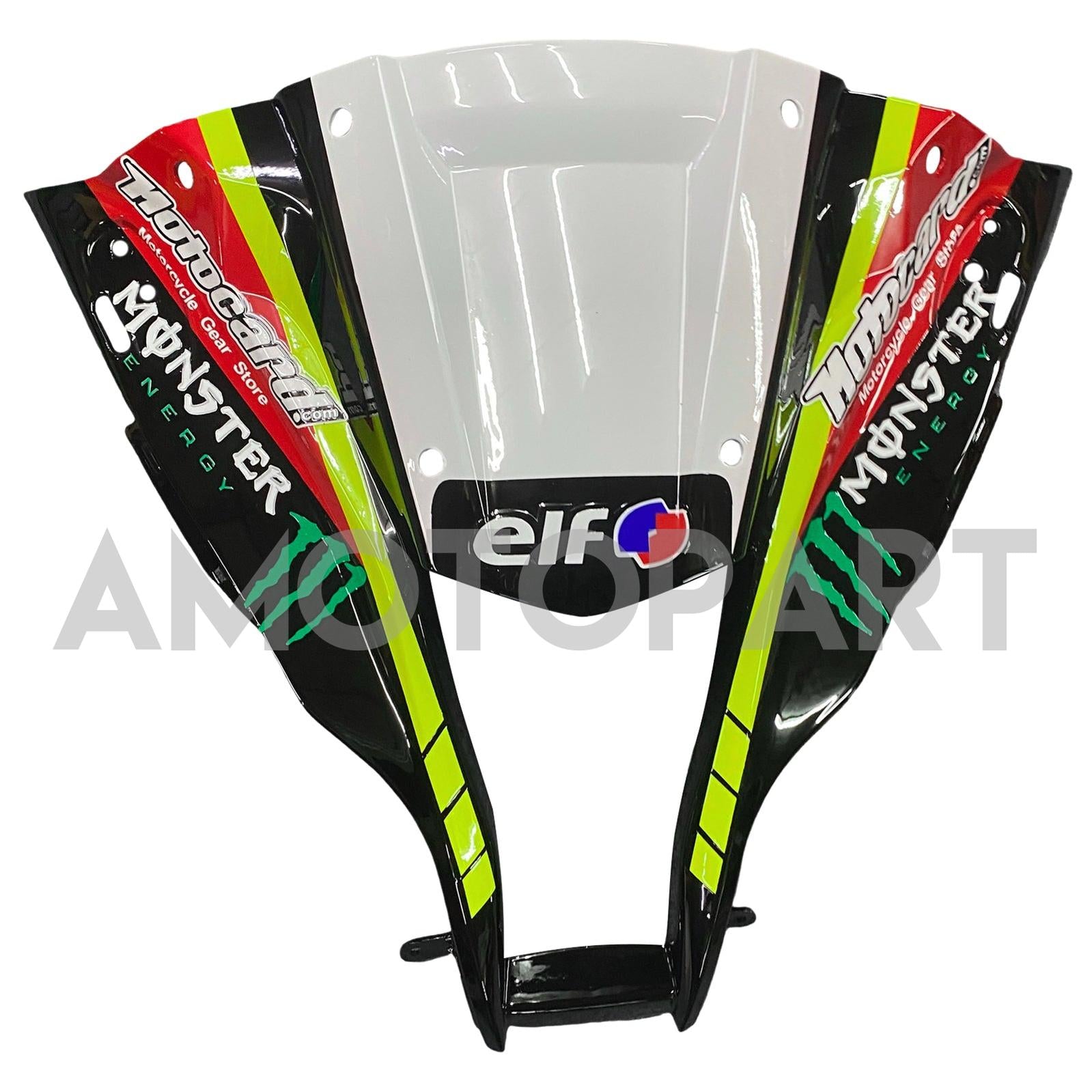 Amotopart Kawasaki ZX10R 2011-2015 Black Green White Fairing Kit