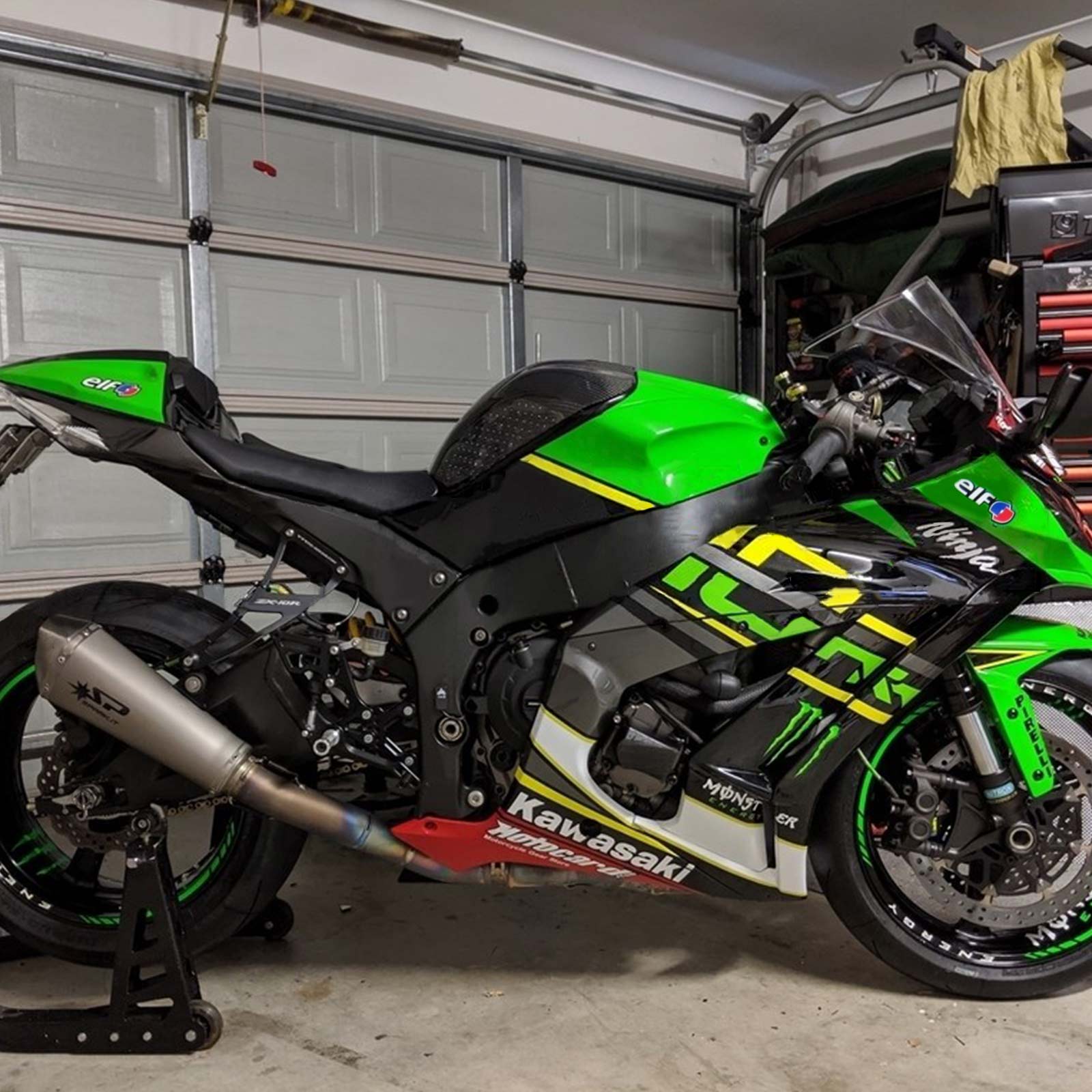 Amotopart Kawasaki ZX10R 2011-2015 ブラック グリーン ホワイト フェアリング キット