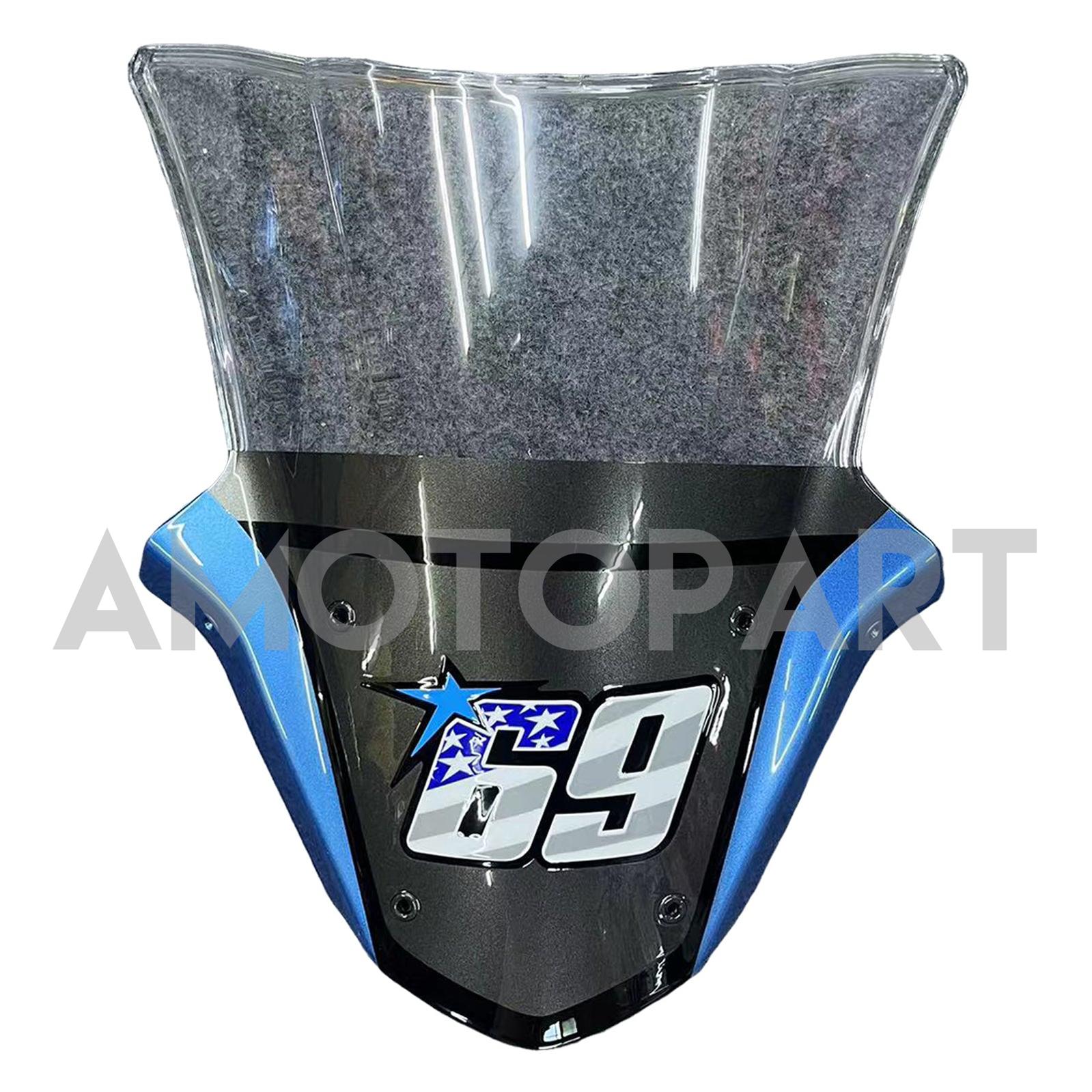 Amotopart 2011–2015 Kawasaki ZX10R Mattgrau&Blaues Verkleidungskit