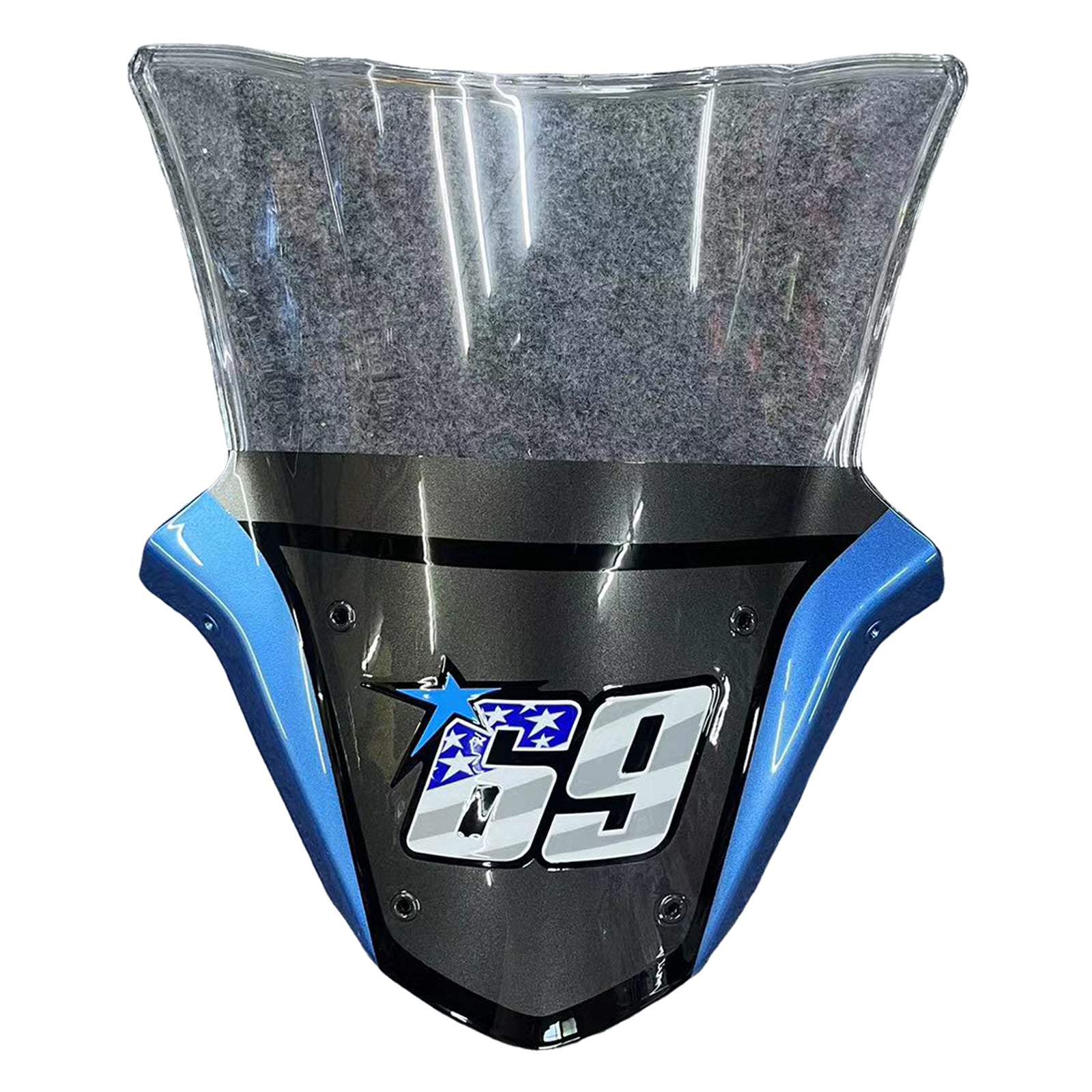 Amotopart 2011-2015 Kawasaki ZX10R Matte Grey&Blue Fairing Kit