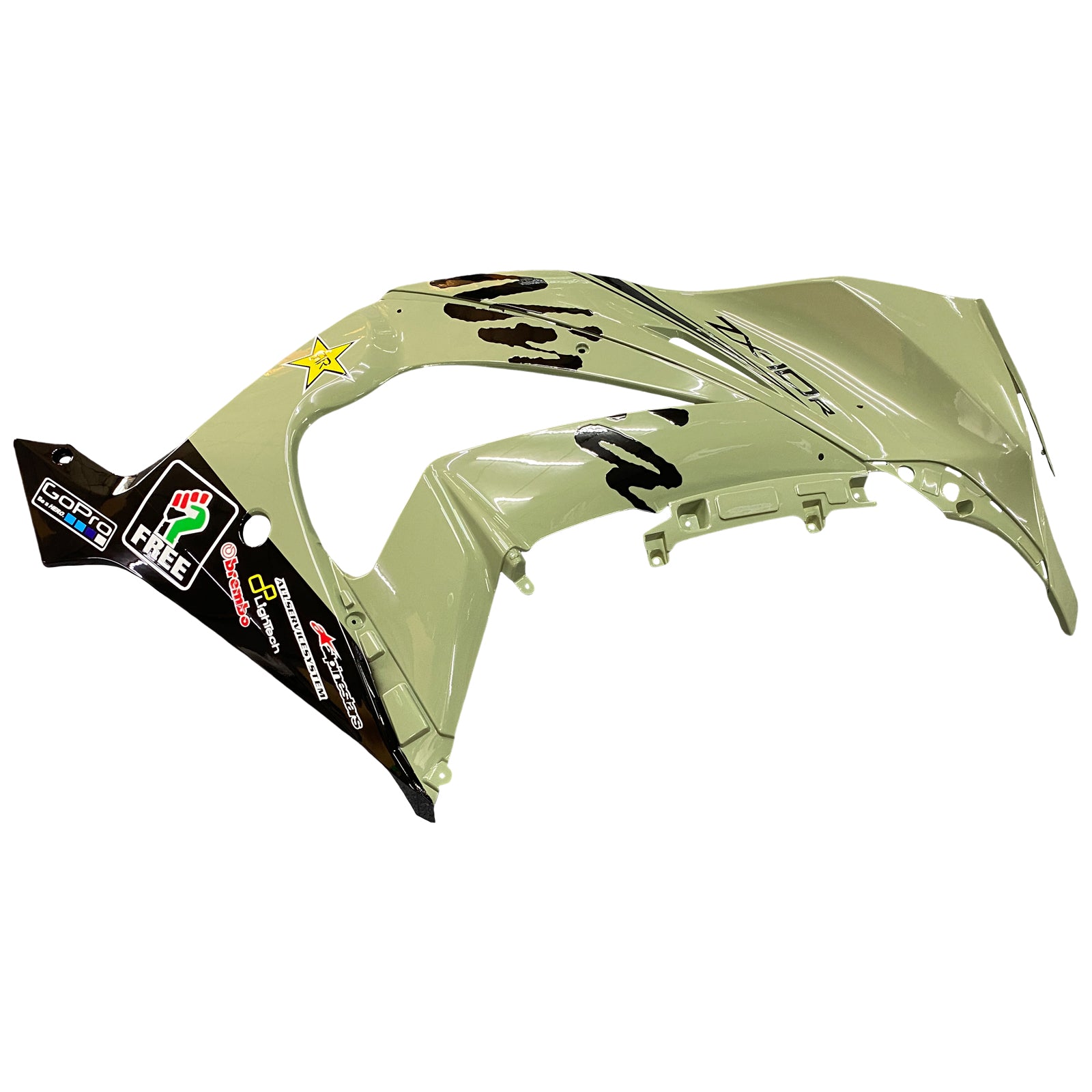 Amotopart 2011-2015 Kawasaki ZX10R Matte Green Fairing Kit