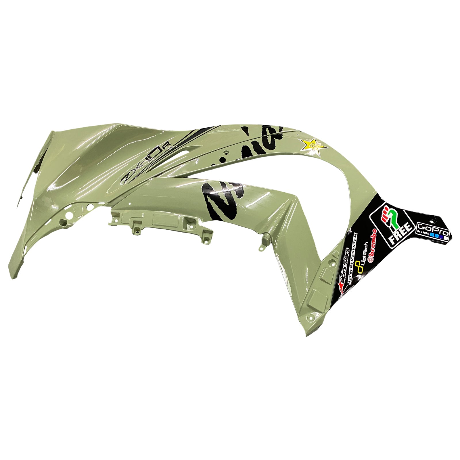 Amotopart 2011-2015 Kawasaki ZX10R Matte Green Fairing Kit