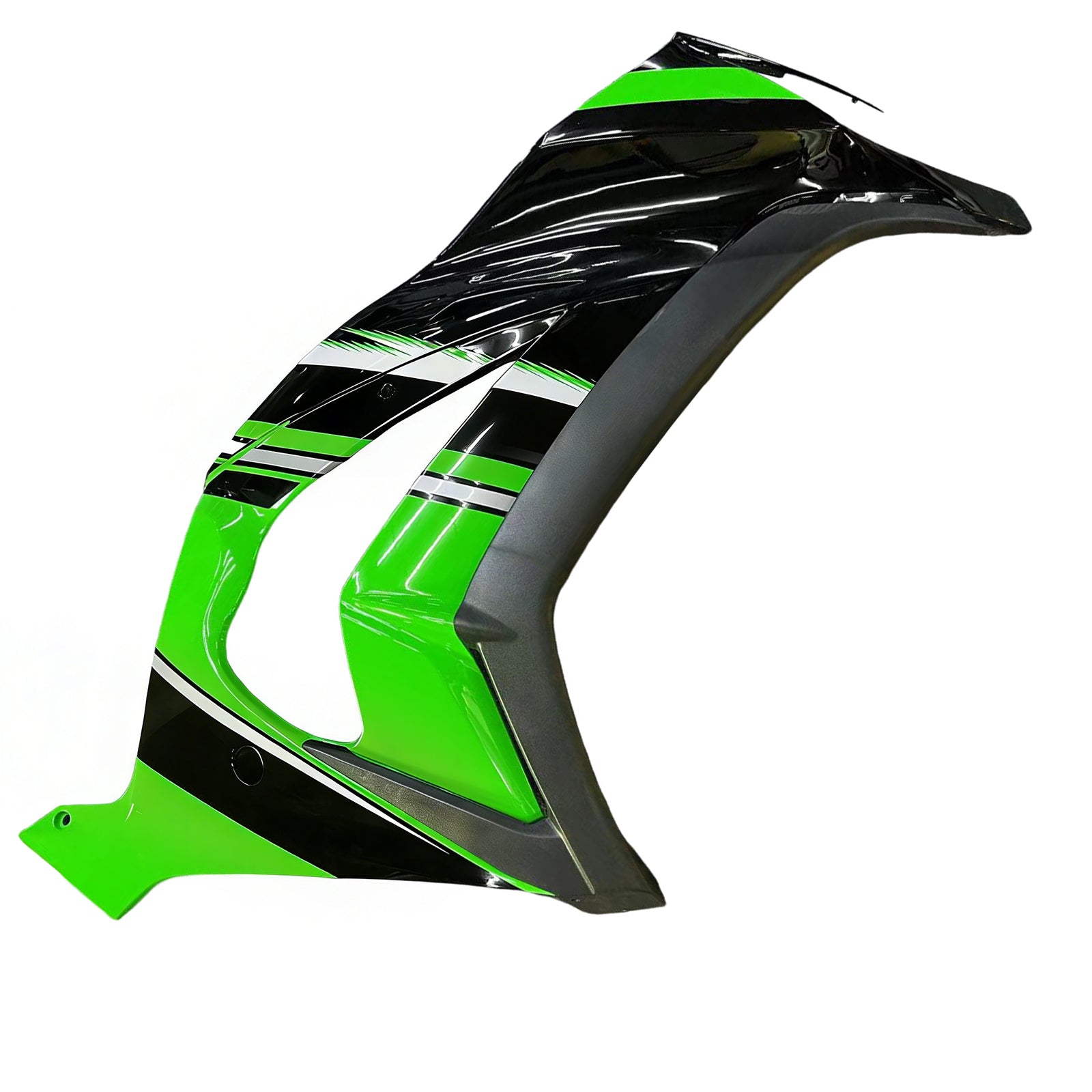 Amotopart 2011-2015 Kawasaki ZX10R Green&Black Style2 Fairing Kit