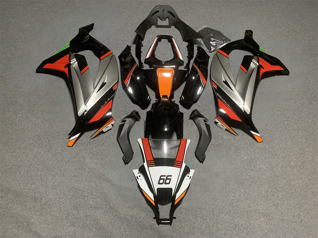 Amotopart 2011-2015 Kawasaki ZX10R Red & Black Fairing Kit