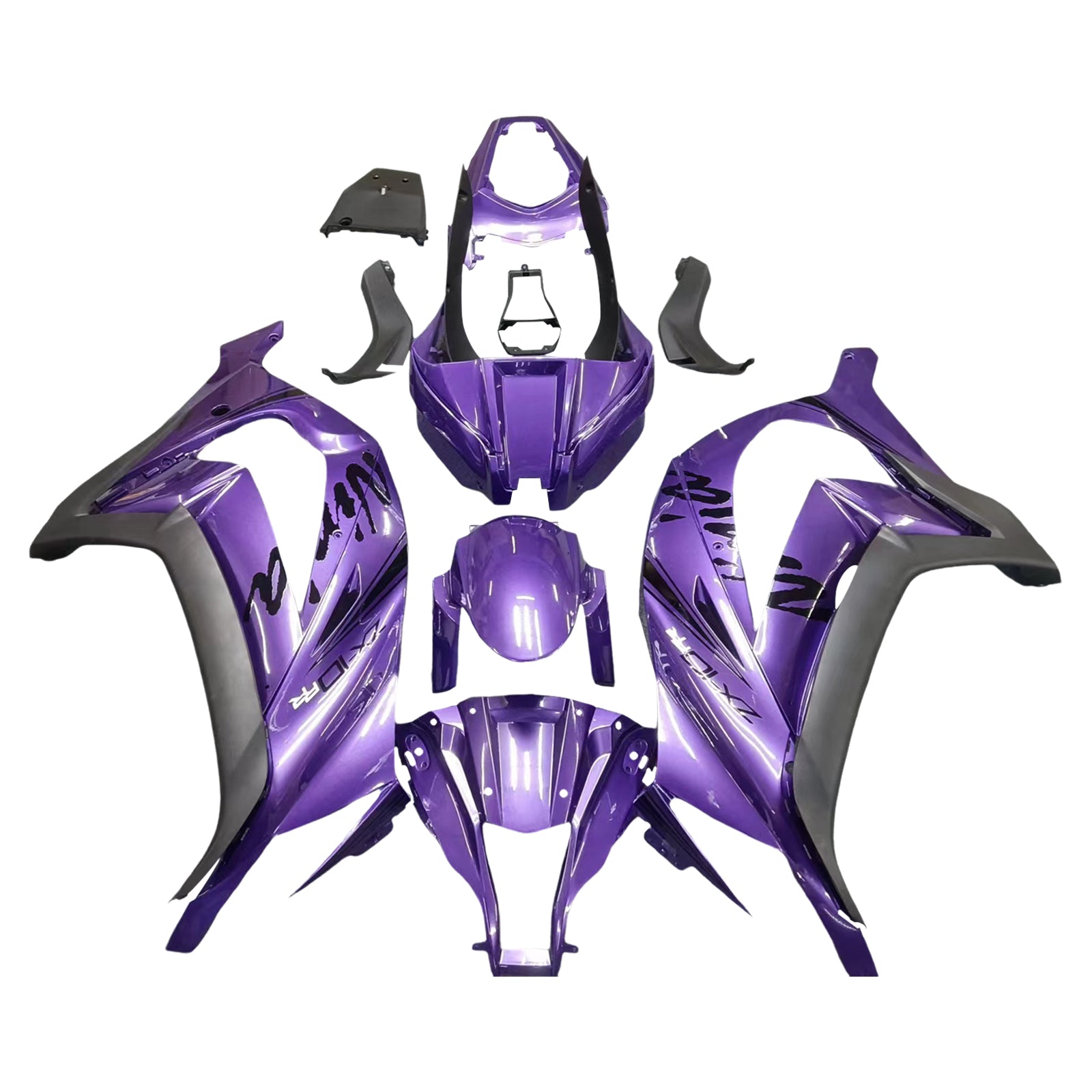 Amotopart 2011-2015 Kawasaki ZX10R Gloss Purple Fairing Kit
