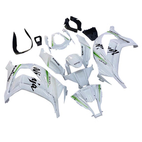 Amotopart 2011-2015 Kawasaki ZX10R bianco lucido con kit carenatura Green Line