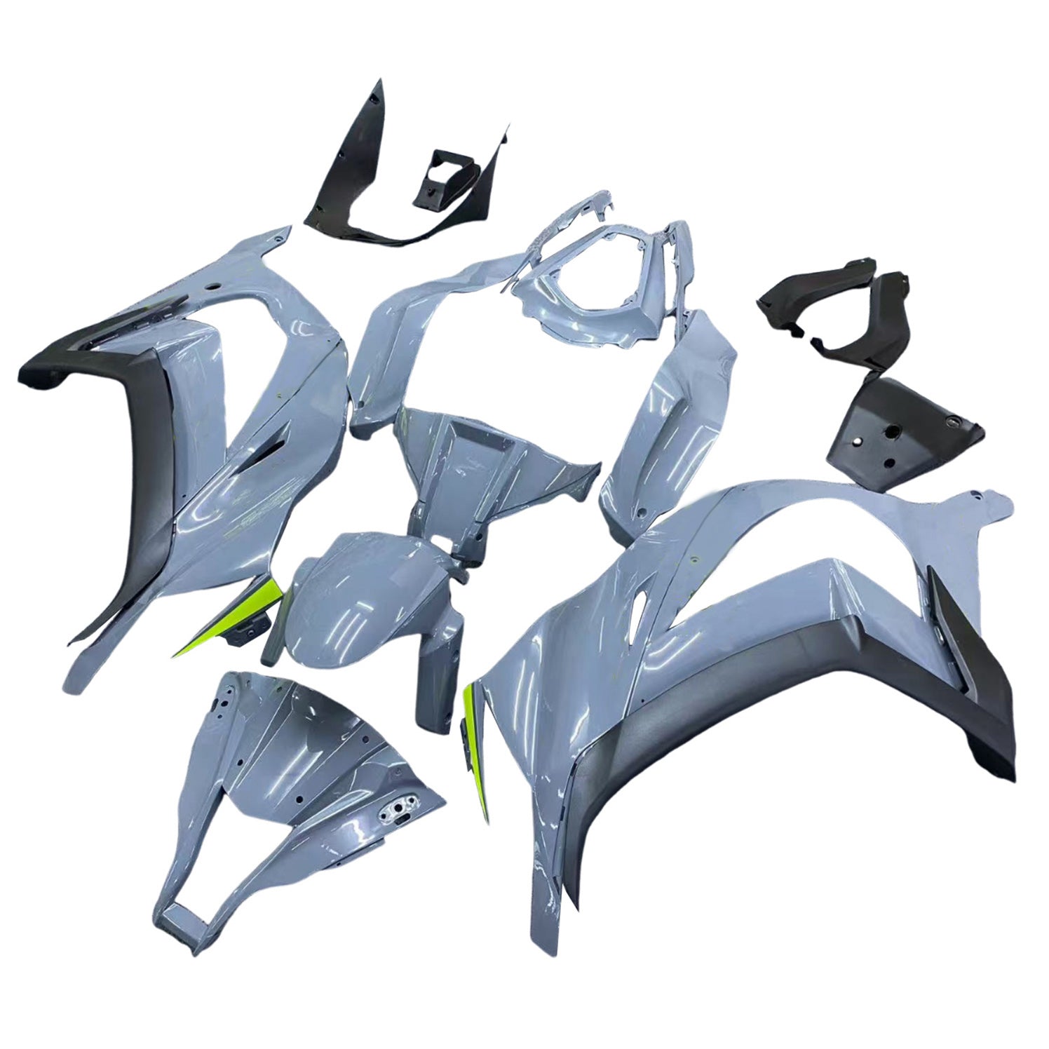 Amotopart 2011-2015 Kawasaki ZX10R Grey Fairing Kit