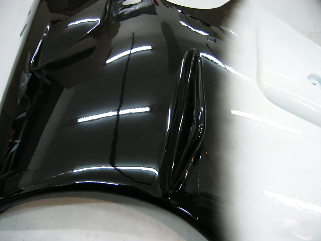 Amotopart 2000-2001 Kawasaki ZX12R Fairing Black&White Kit