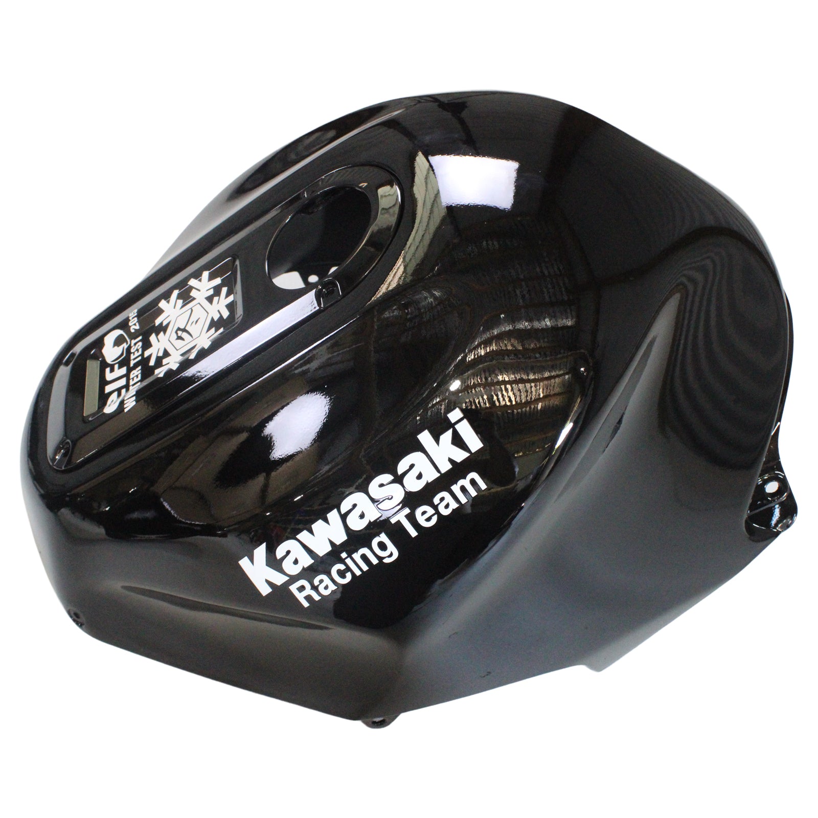 Amotopart Kawasaki 2000-2001 ZX12R Kit de carénage noir avec logo blanc