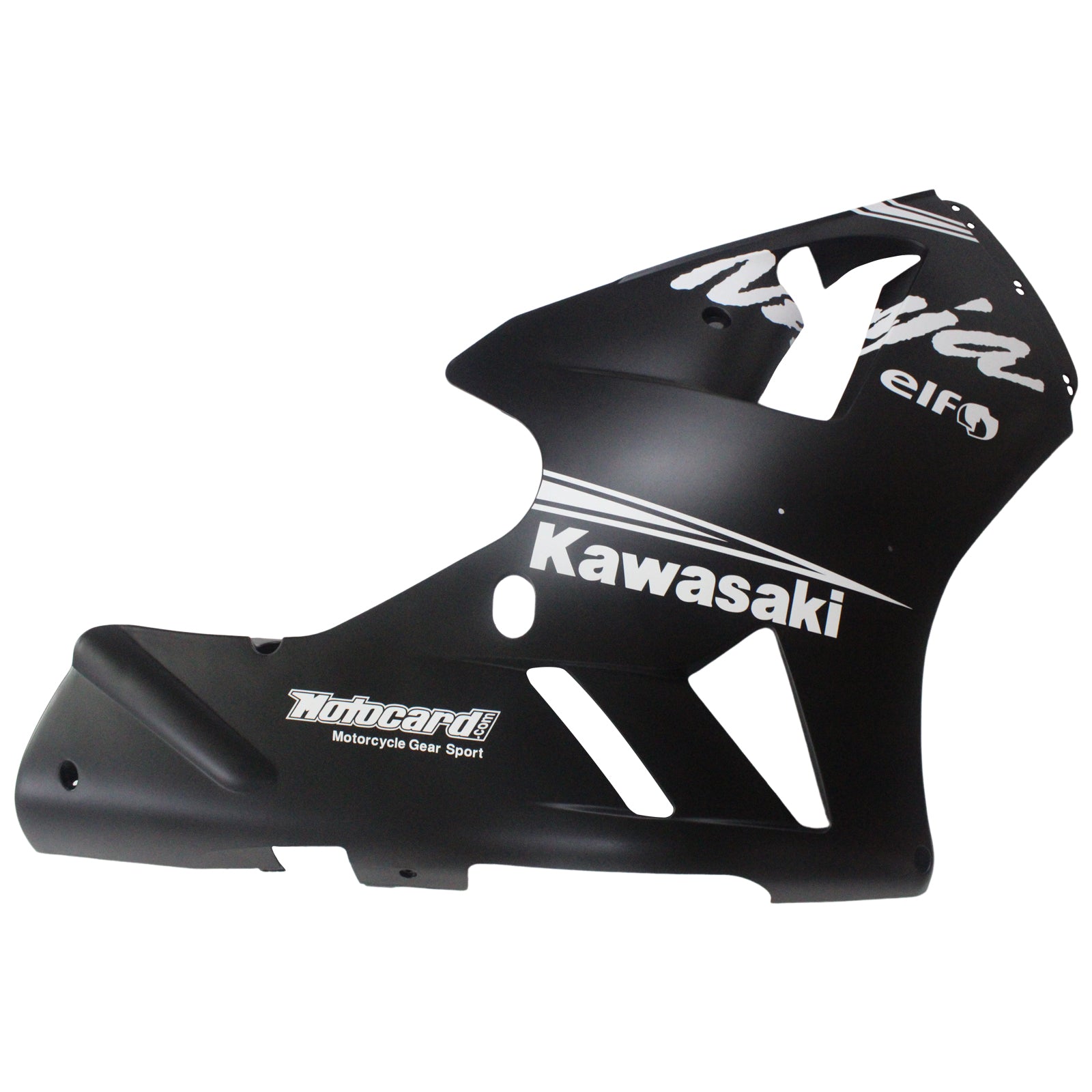 Amotopart Kawasaki 2000-2001 ZX12R Black Mix White Fairing Kit
