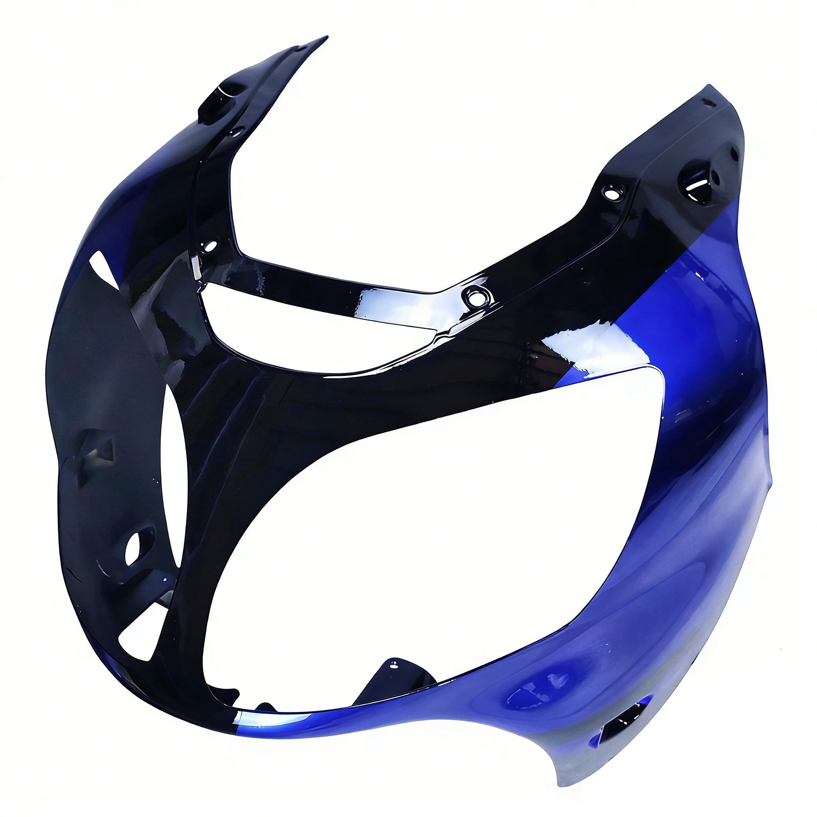 Amotopart 2000-2001 Kawasaki ZX12R Glossy Black Blue Fairing Kit