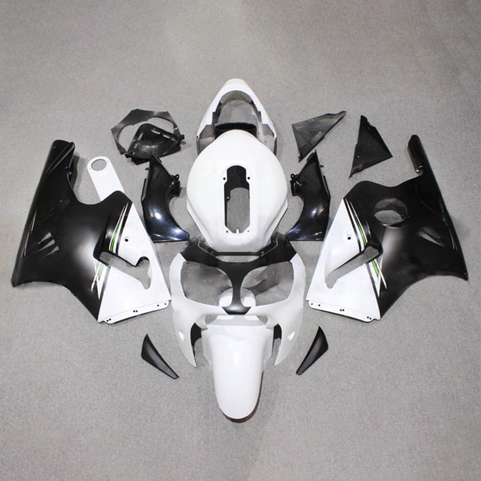Amotopart 2000-2001 Kawasaki ZX12R zwart-witte kuipset