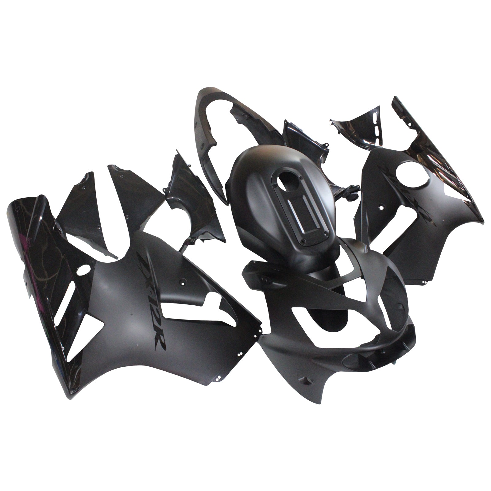 Amotopart 2002-2005  Kawasaki ZX12R Faring Matte Black Kit