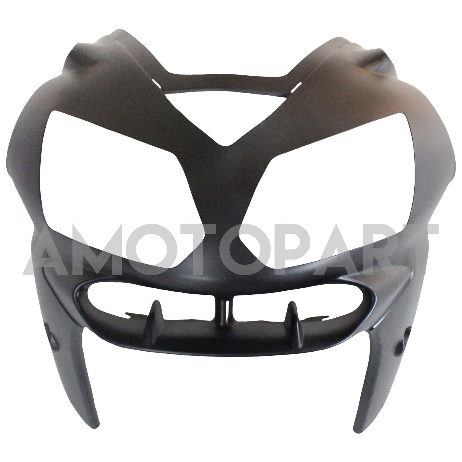 Amotopart 2002-2005 Kawasaki Zx12r Farring Matte Black s lesklou černou sadou log