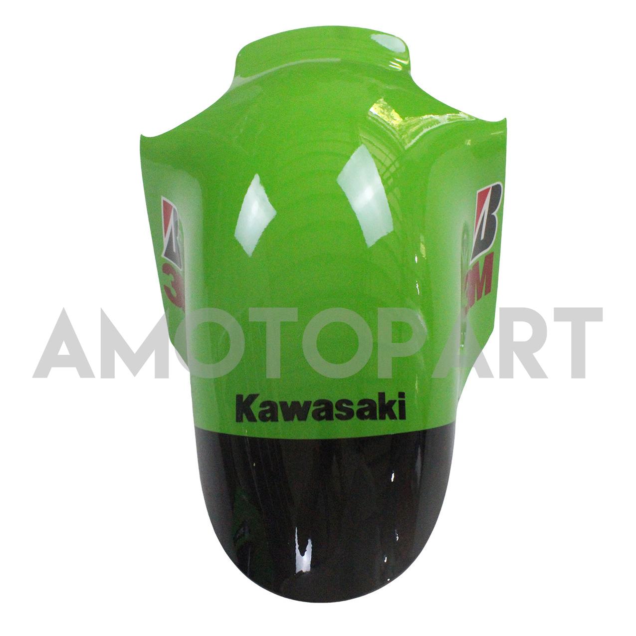 Amotopart 2002-2005  Kawasaki ZX12R Green Black Fairing Kit