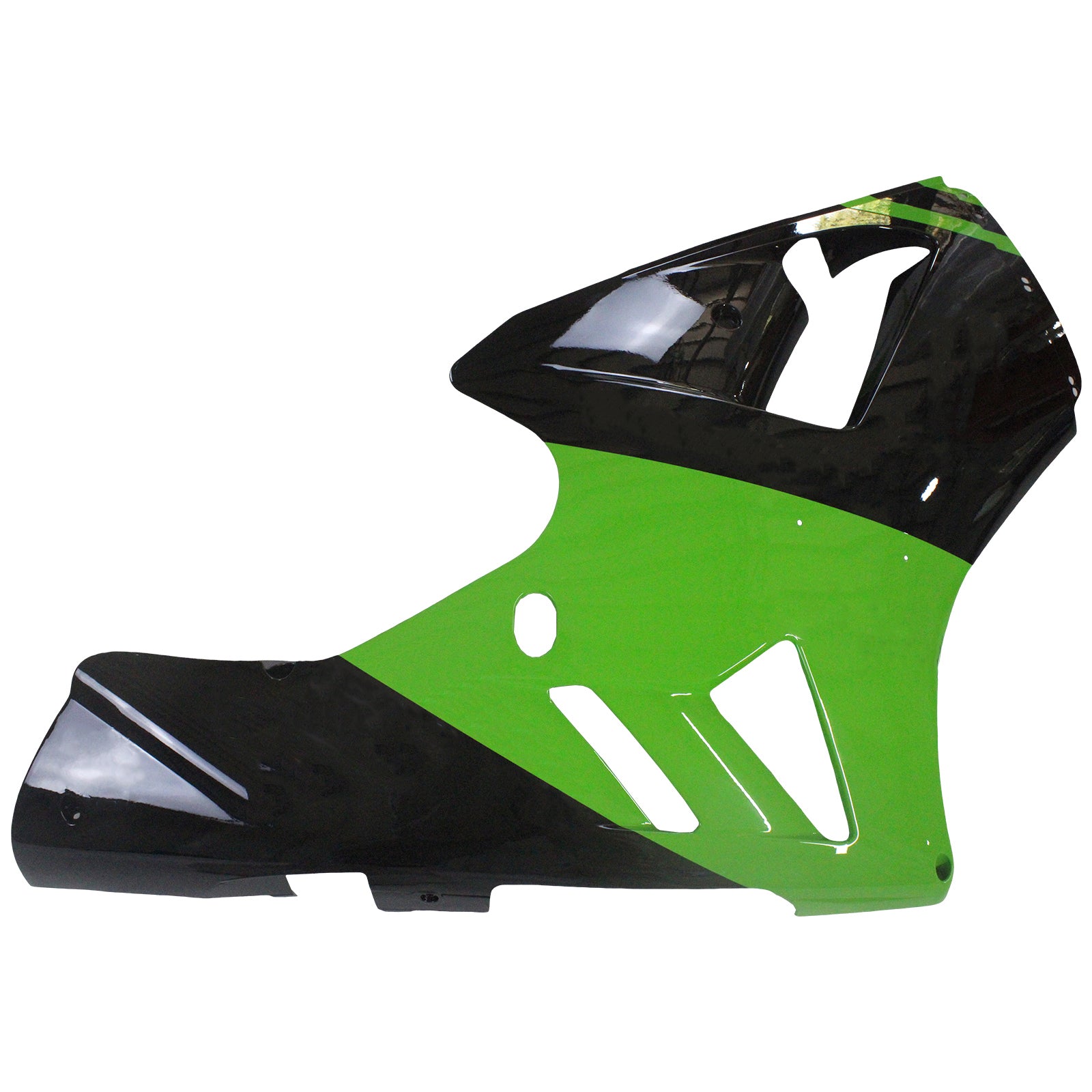 Amotopart 2002–2005 Kawasaki ZX12R Grün Schwarz Verkleidungsset