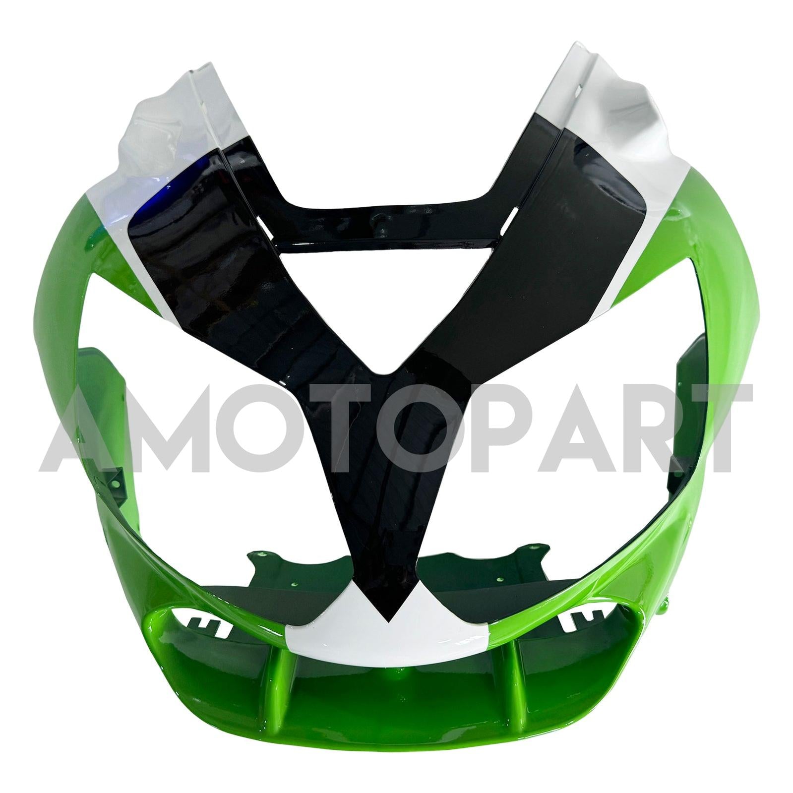 ガネーシャ Amotopart 2002-2005 Kawasaki ZX12R White Blue Green Fairing Kit