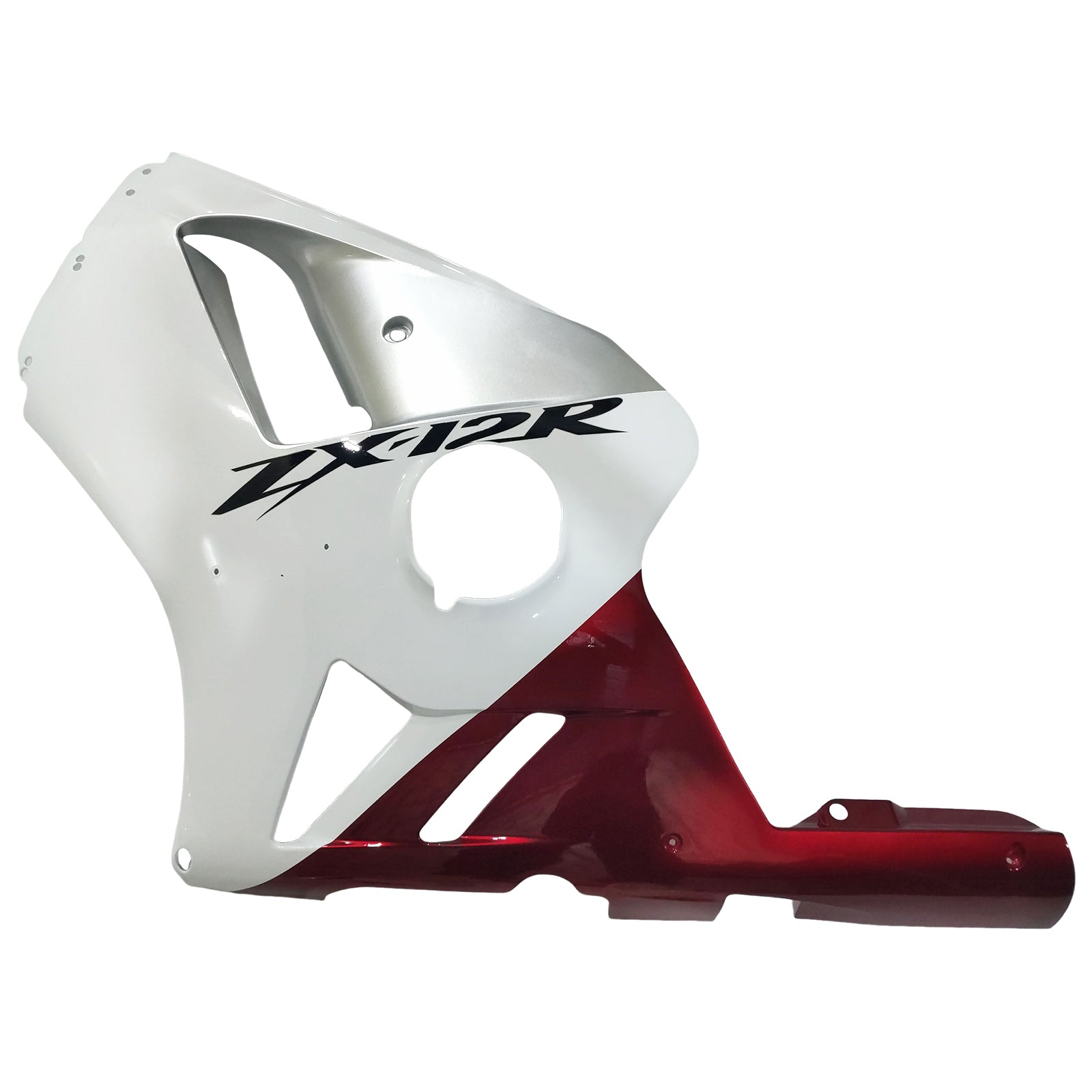 Amotopart 2002-2005 Kawasaki ZX12R White Red & Black Fairing Kit