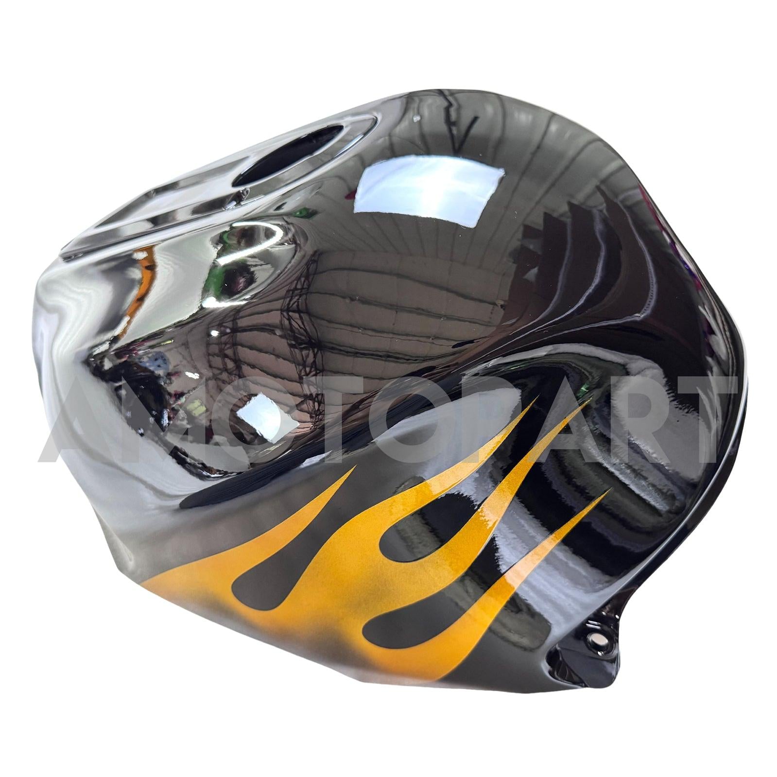 Amotopart 2002-2005  Kawasaki ZX12R Glossy Black & Yellow Fairing Kit